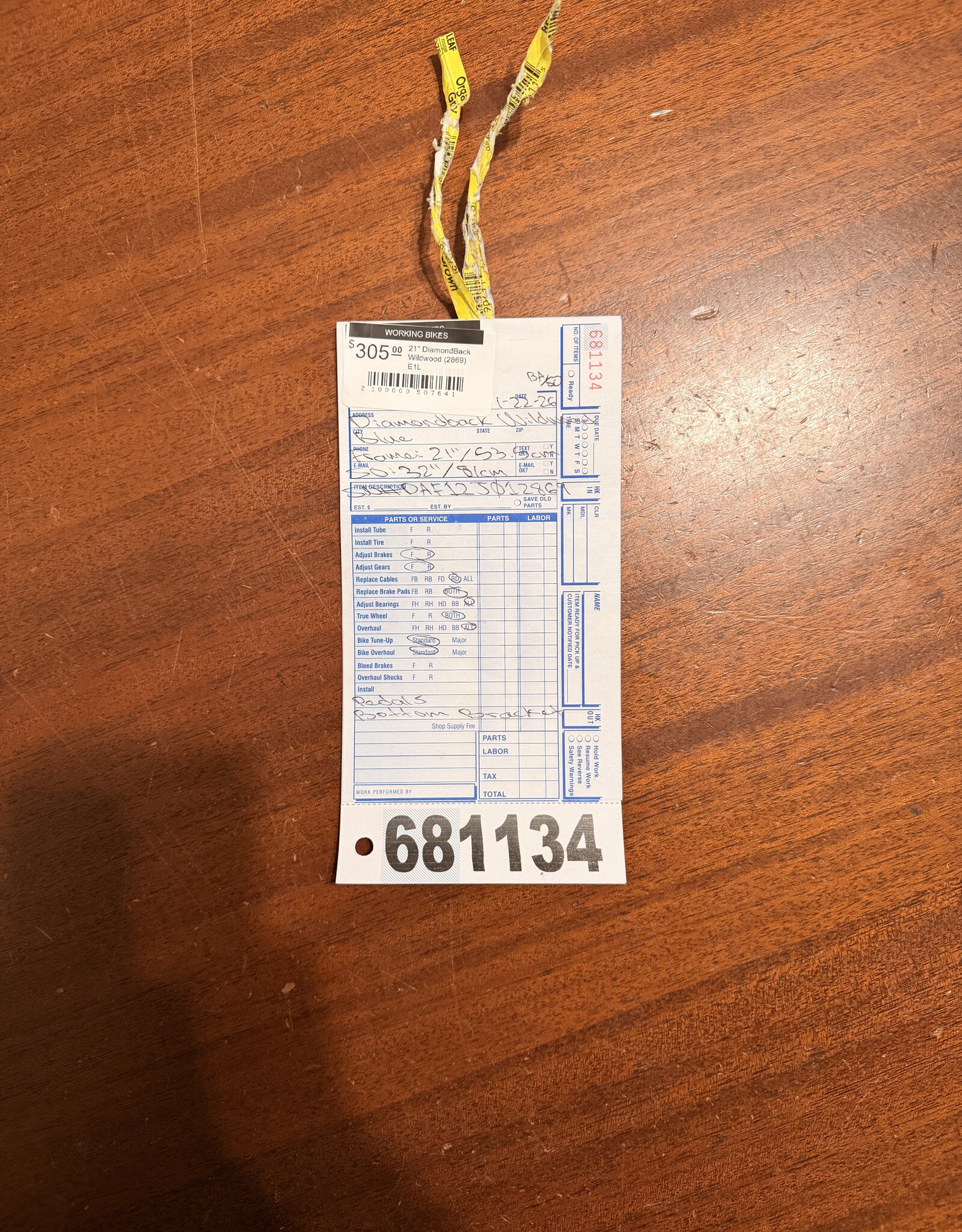 Diamondback 21" DiamondBack Wildwood (2869) E1L