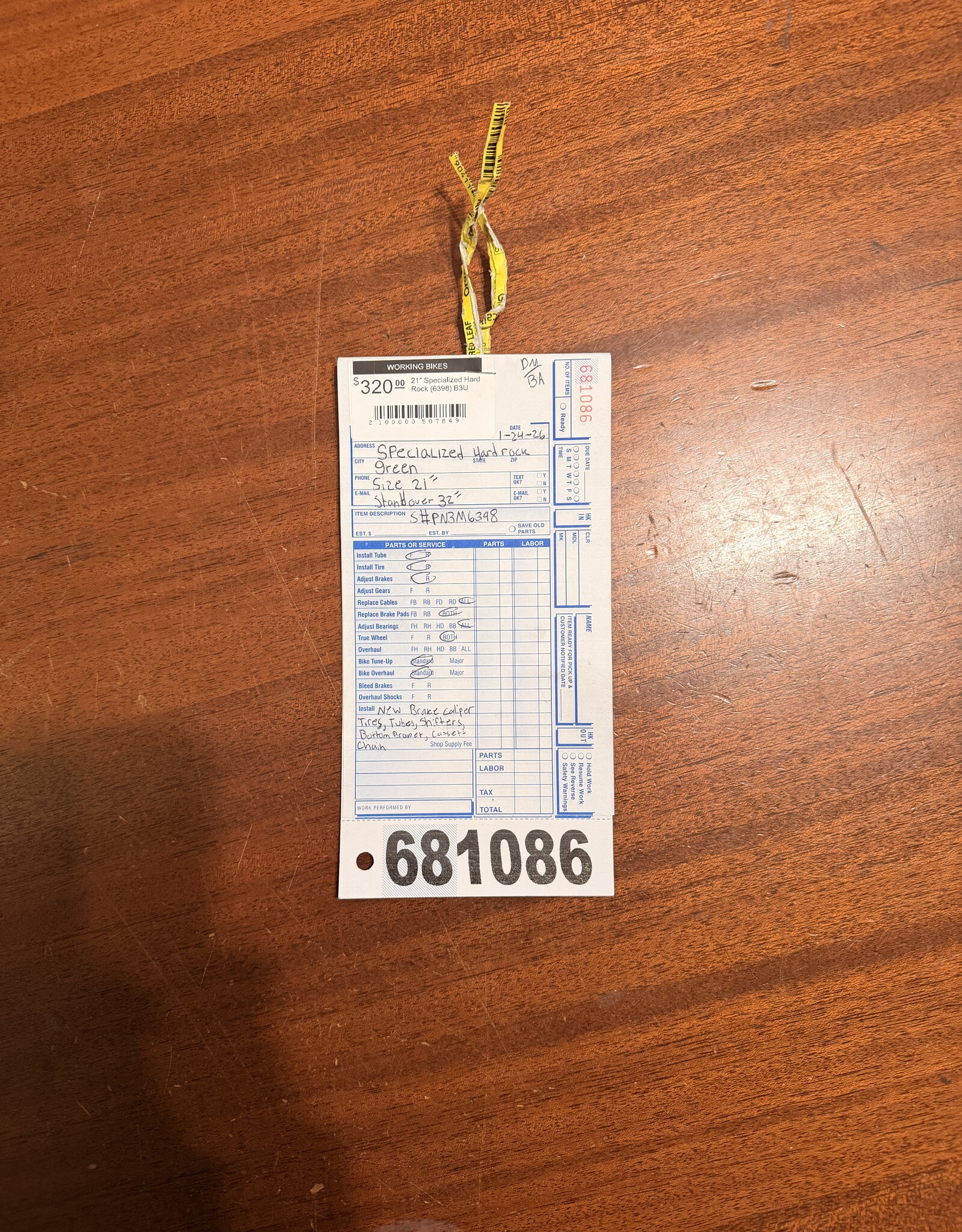 21" Specialized Hard Rock (6398) B3U