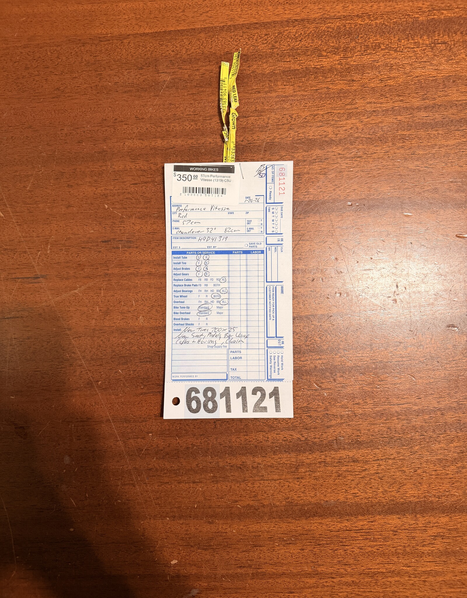 57cm Performance Vitesse (1319) C5U