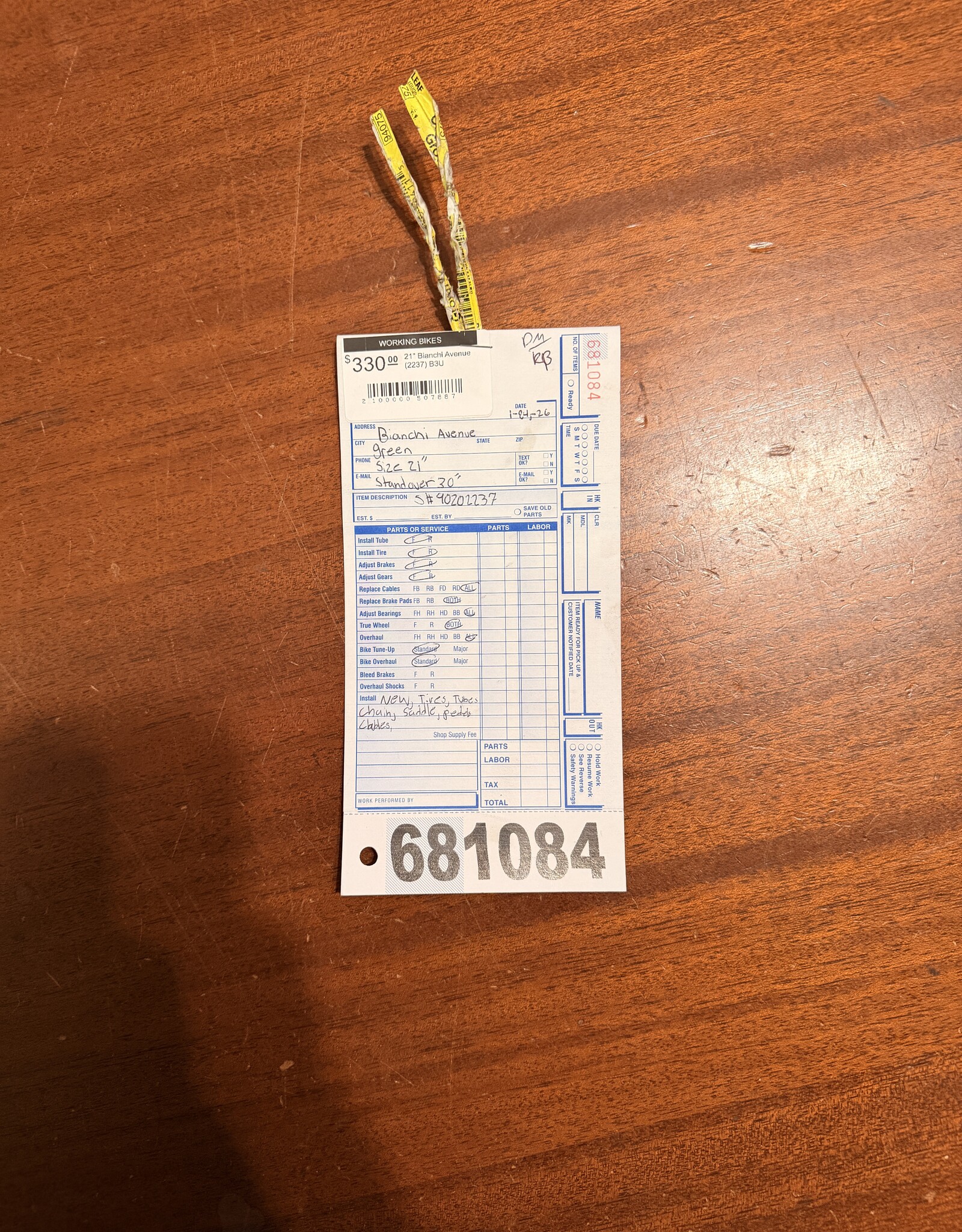 Bianchi 21" Bianchi Avenue (2237) B3U