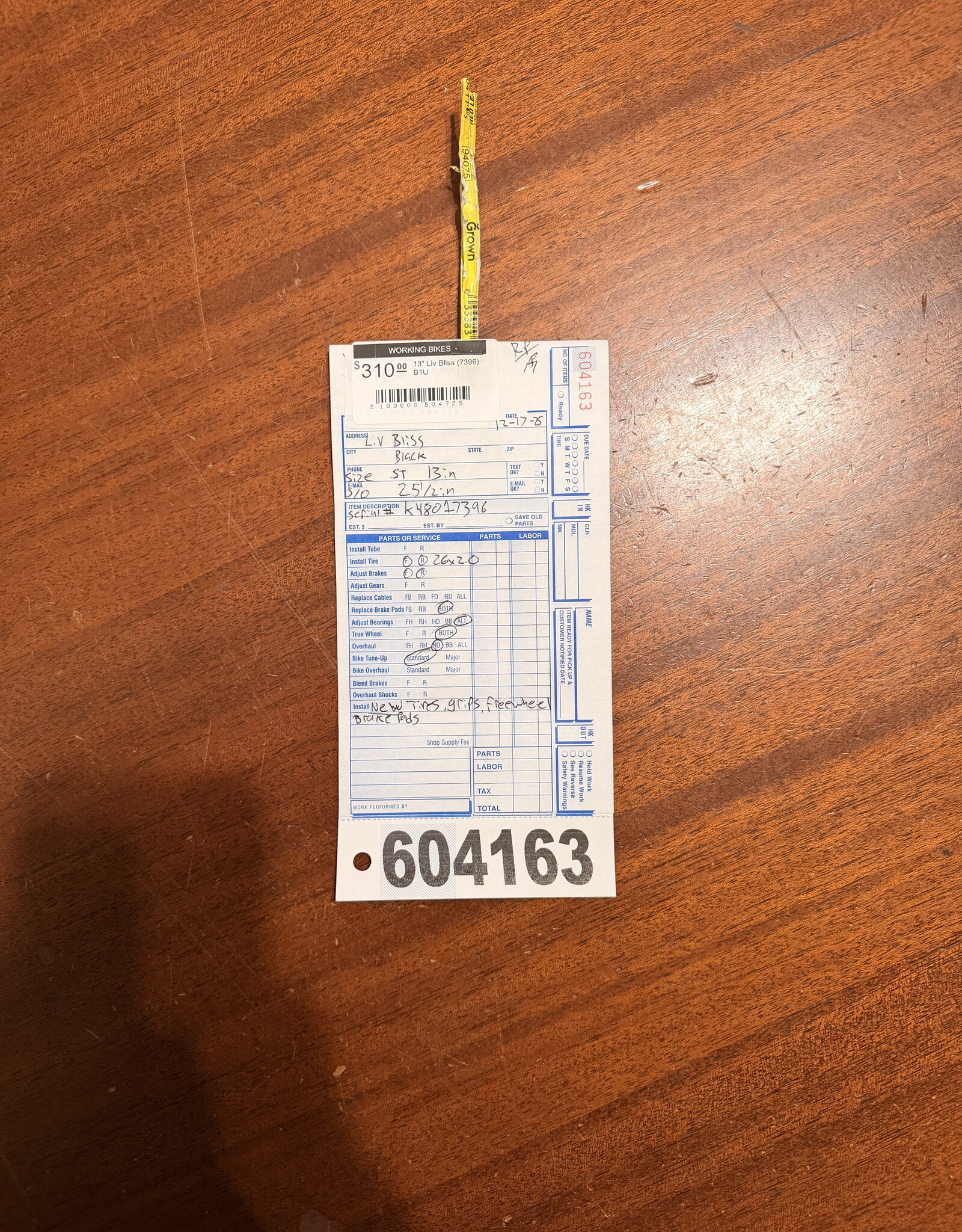 13" Liv Bliss (7396) B1U