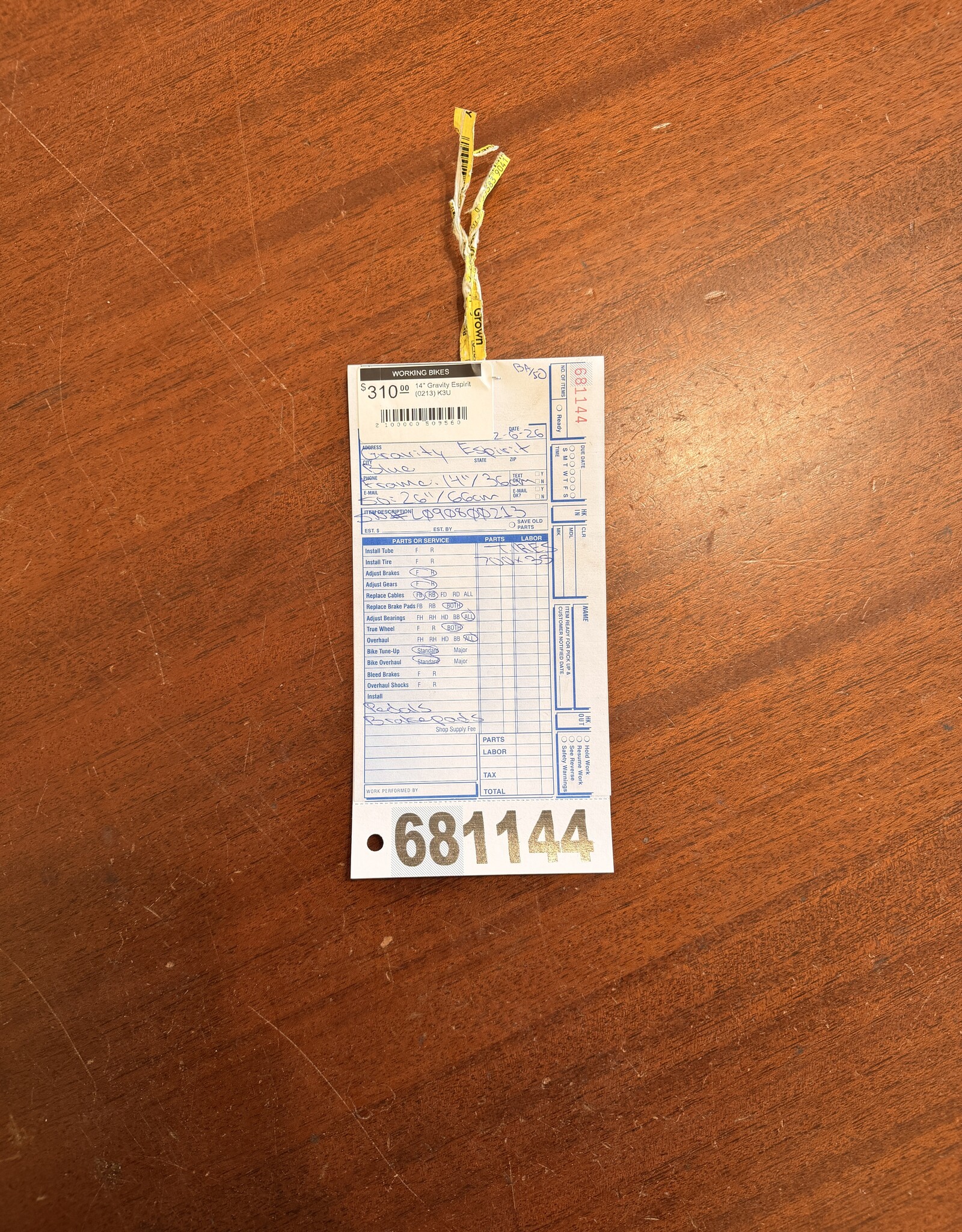 14" Gravity Espirit (0213) K3U