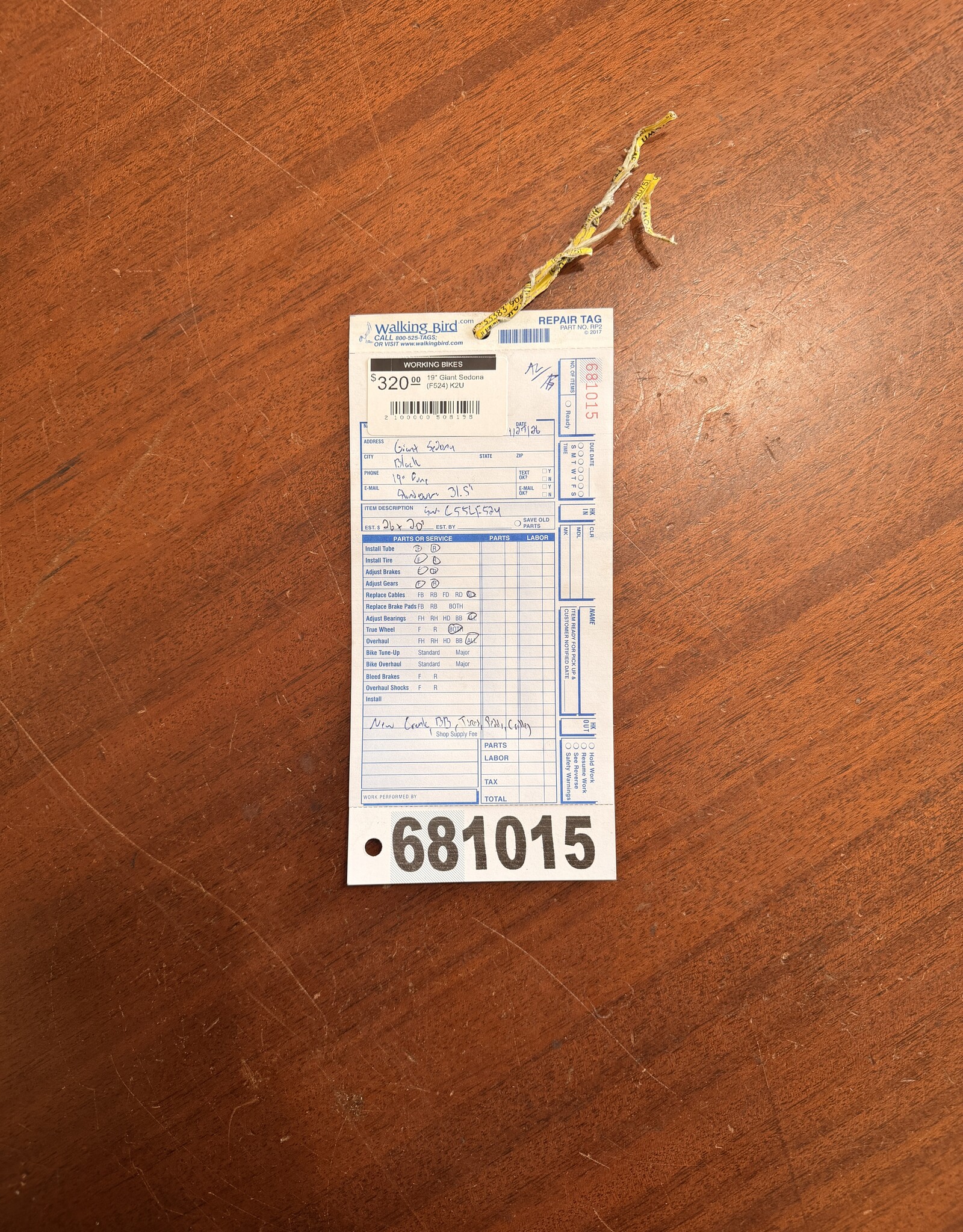 19" Giant Sedona (F524) K2U