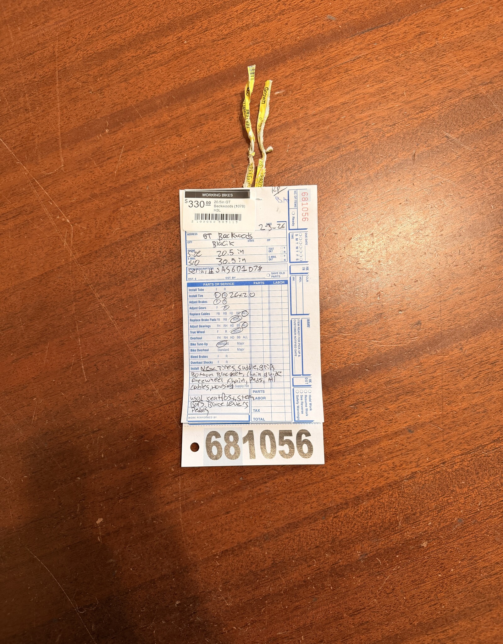 GT 20.5" GT Backwoods (1078) H3L