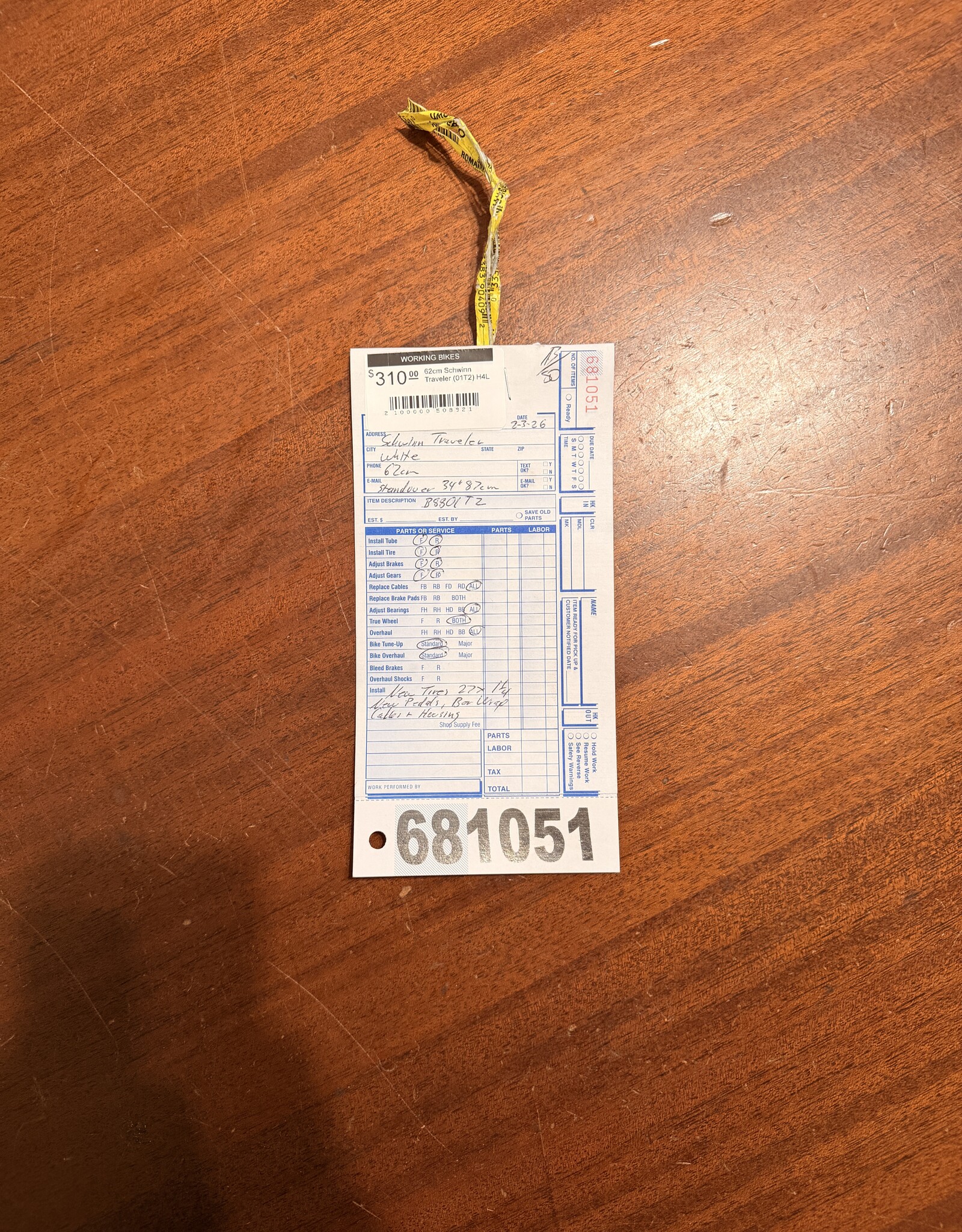 62cm Schwinn Traveler (01T2) H4L