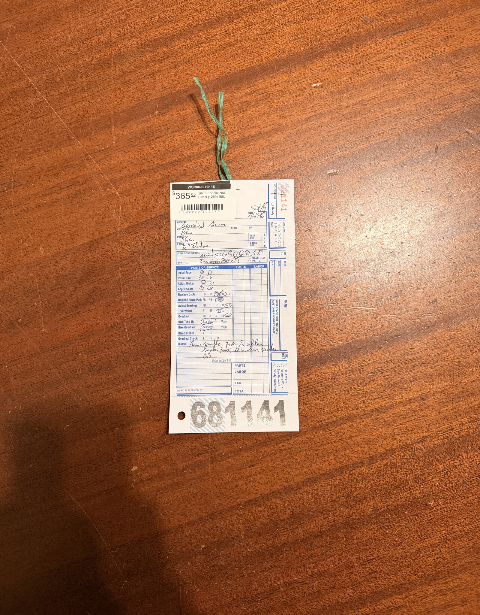 56cm Specialized Sirrus (1289) B5U