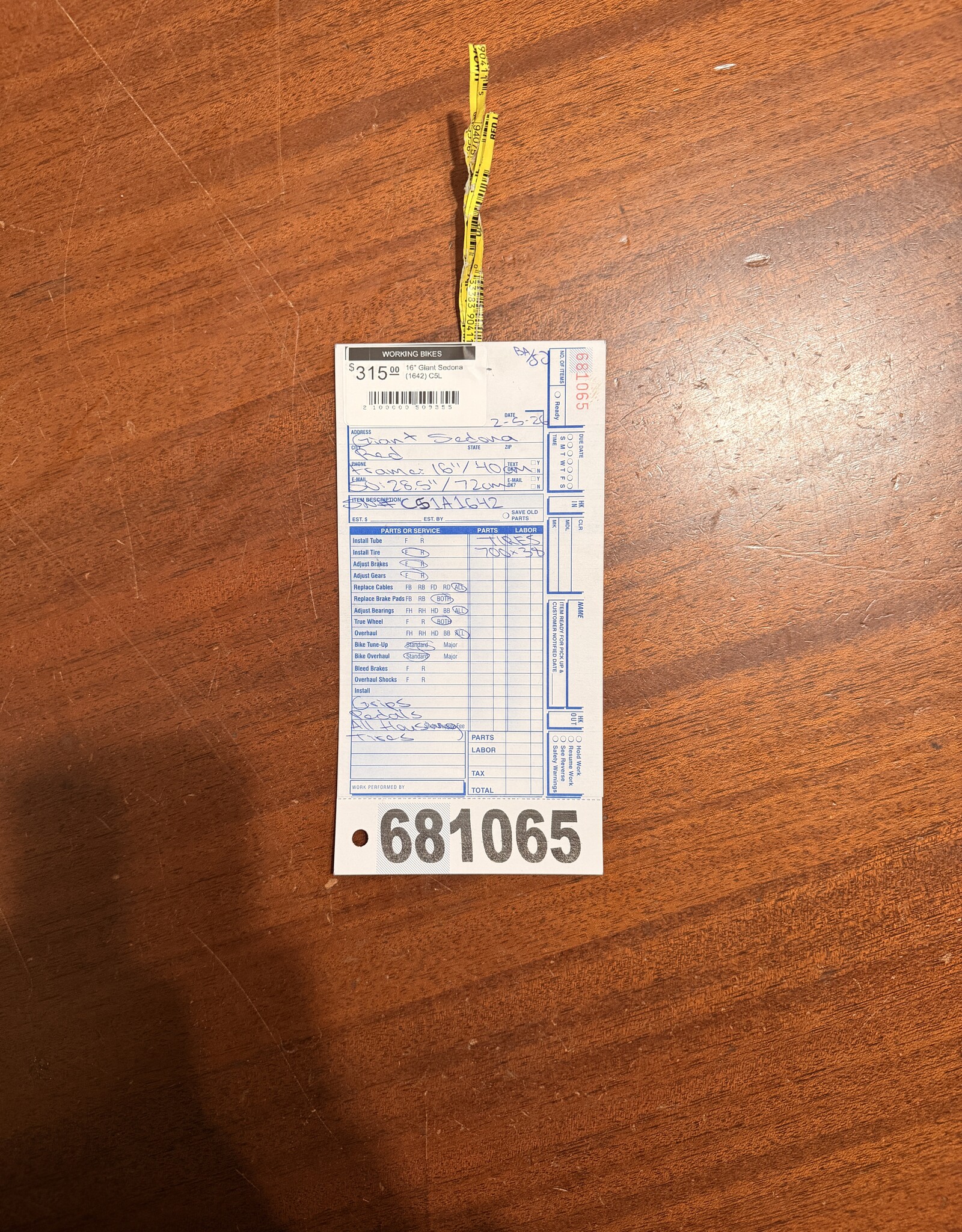 16" Giant Sedona (1642) C5L