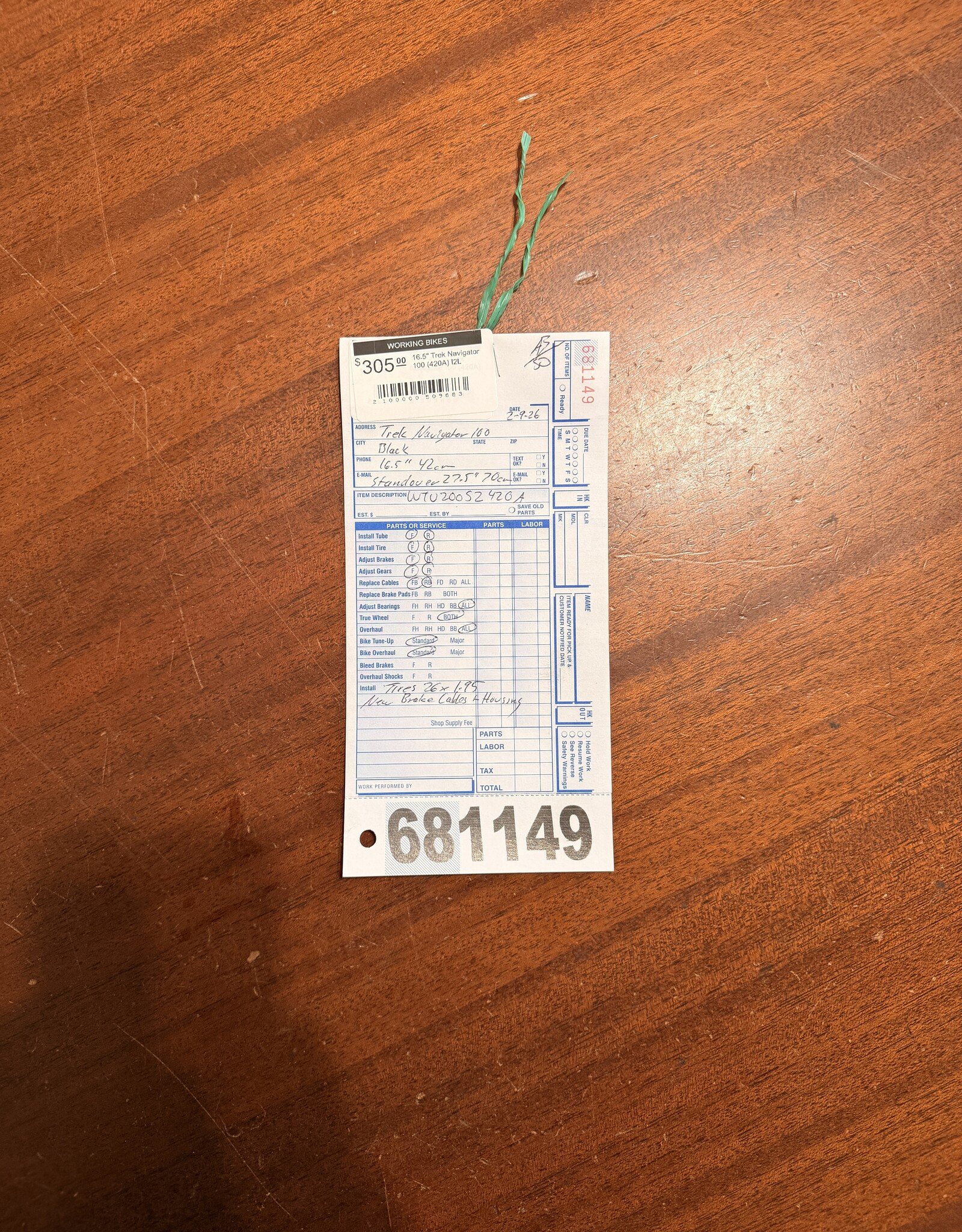 16.5" Trek Navigator 100 (420A) I2L