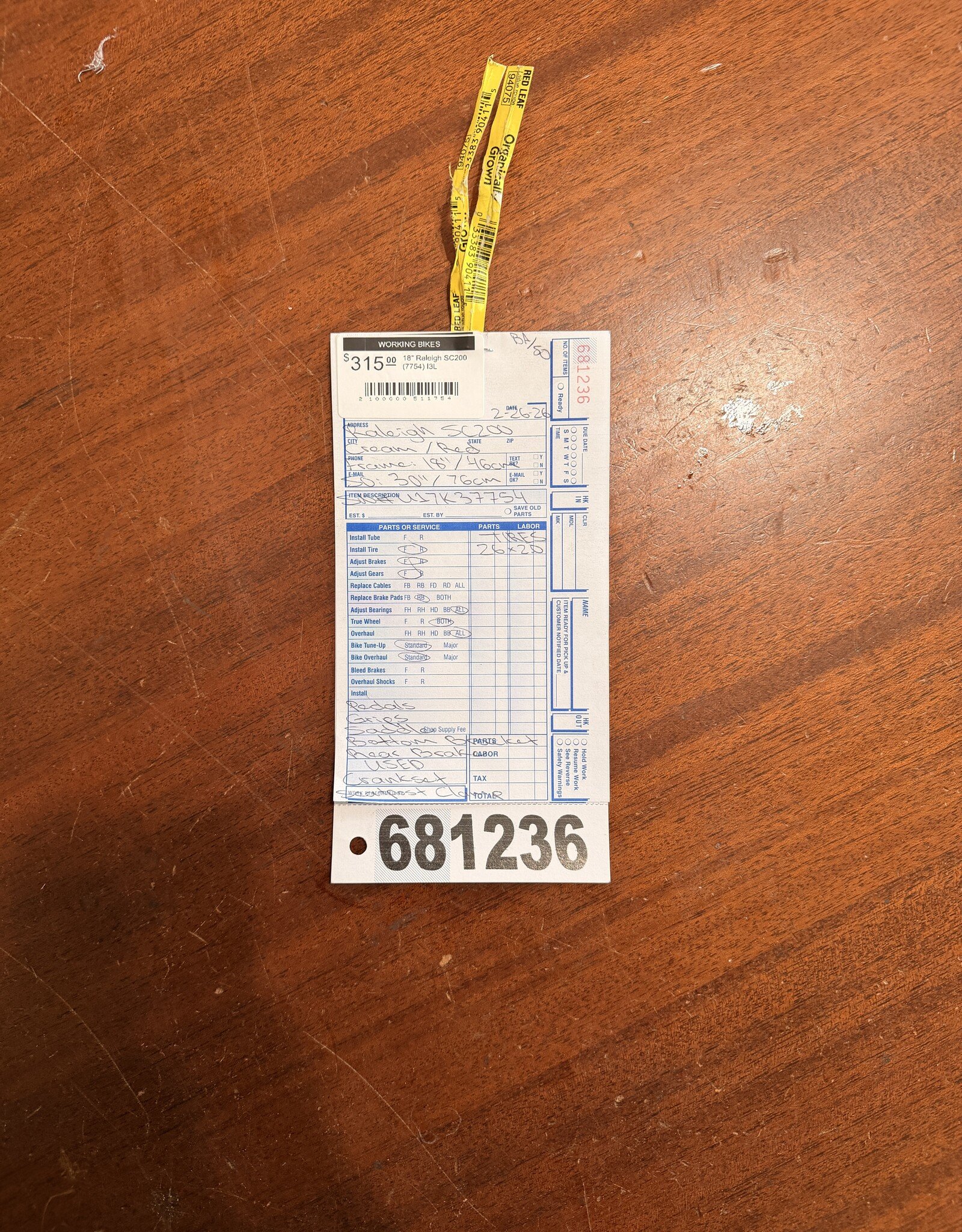 Raleigh 18" Raleigh SC200 (7754) I3L