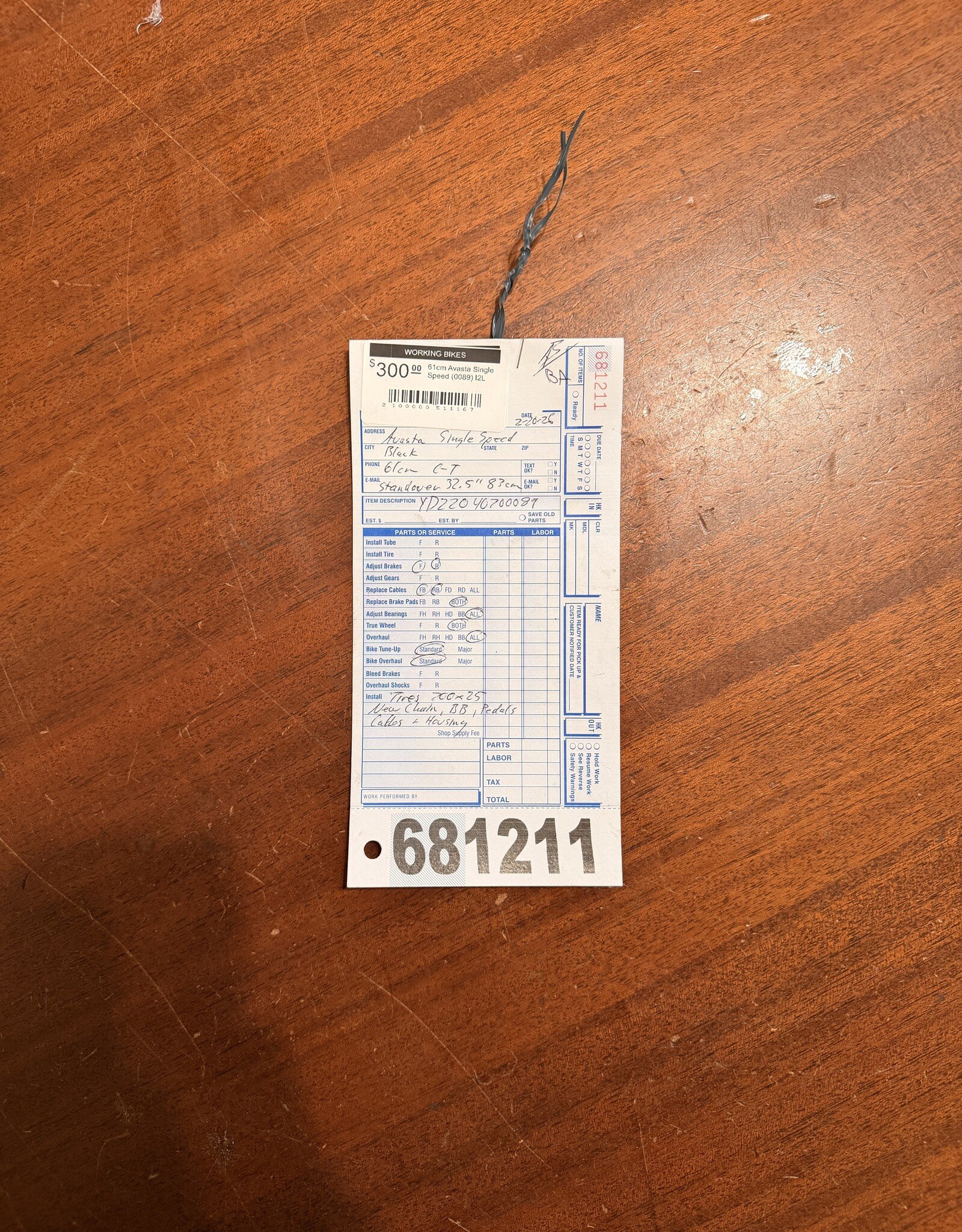 61cm  Avasta Single Speed (0089) I2L