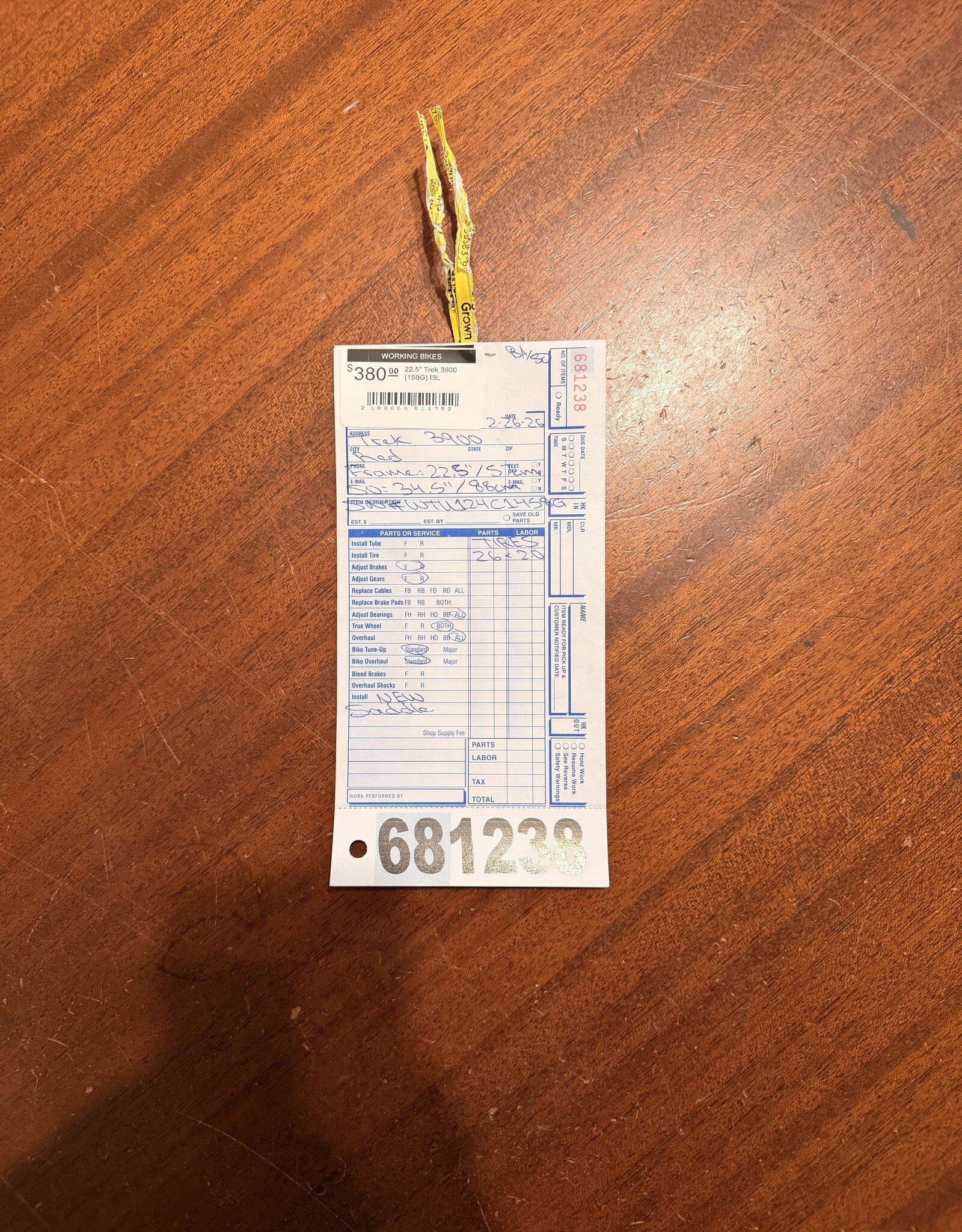 22.5" Trek 3900 (158G) I3L