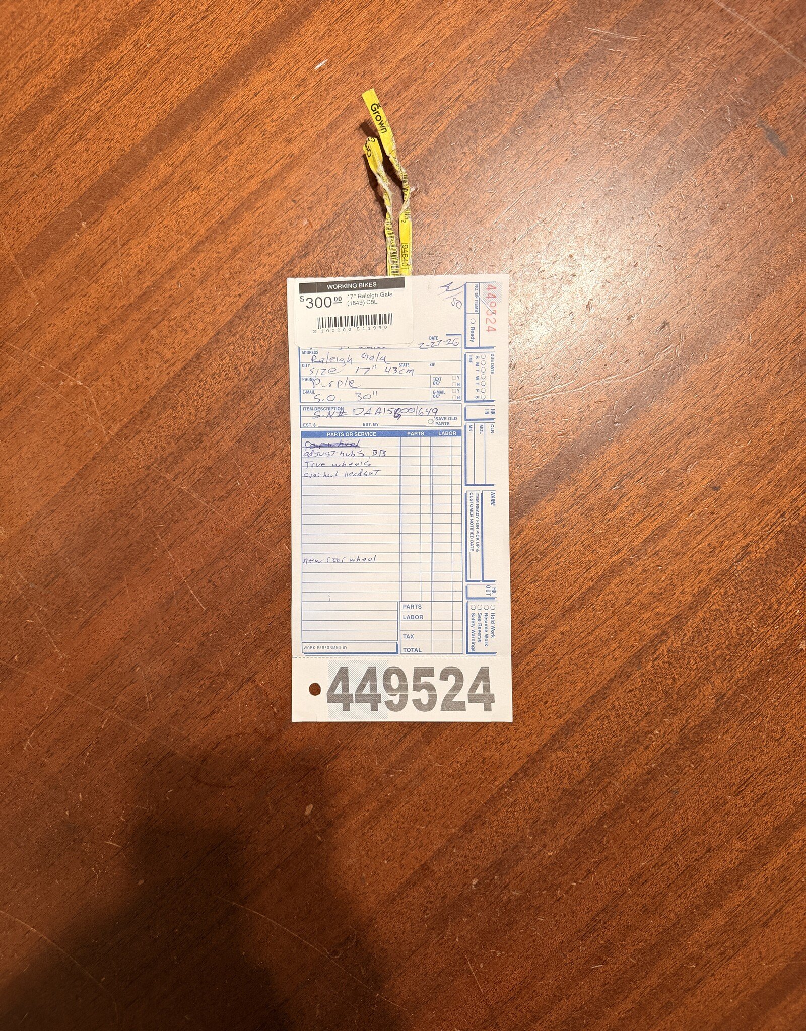 Raleigh 17" Raleigh Gala (1649) C5L