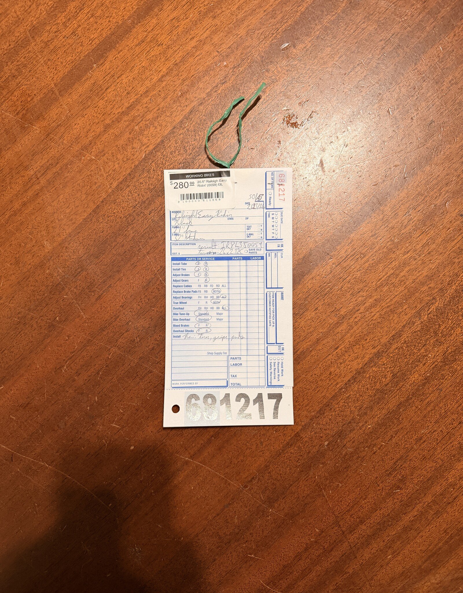 Raleigh 20.5" Raleigh Easy Ridin' (0059) I3L