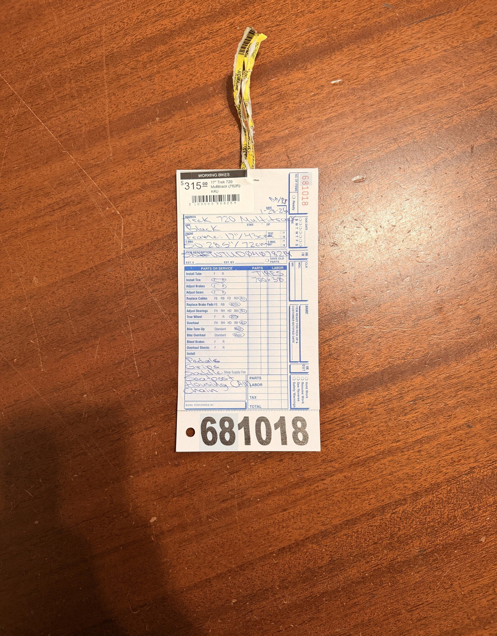 17" Trek 720 Multitrack (782R) K4U