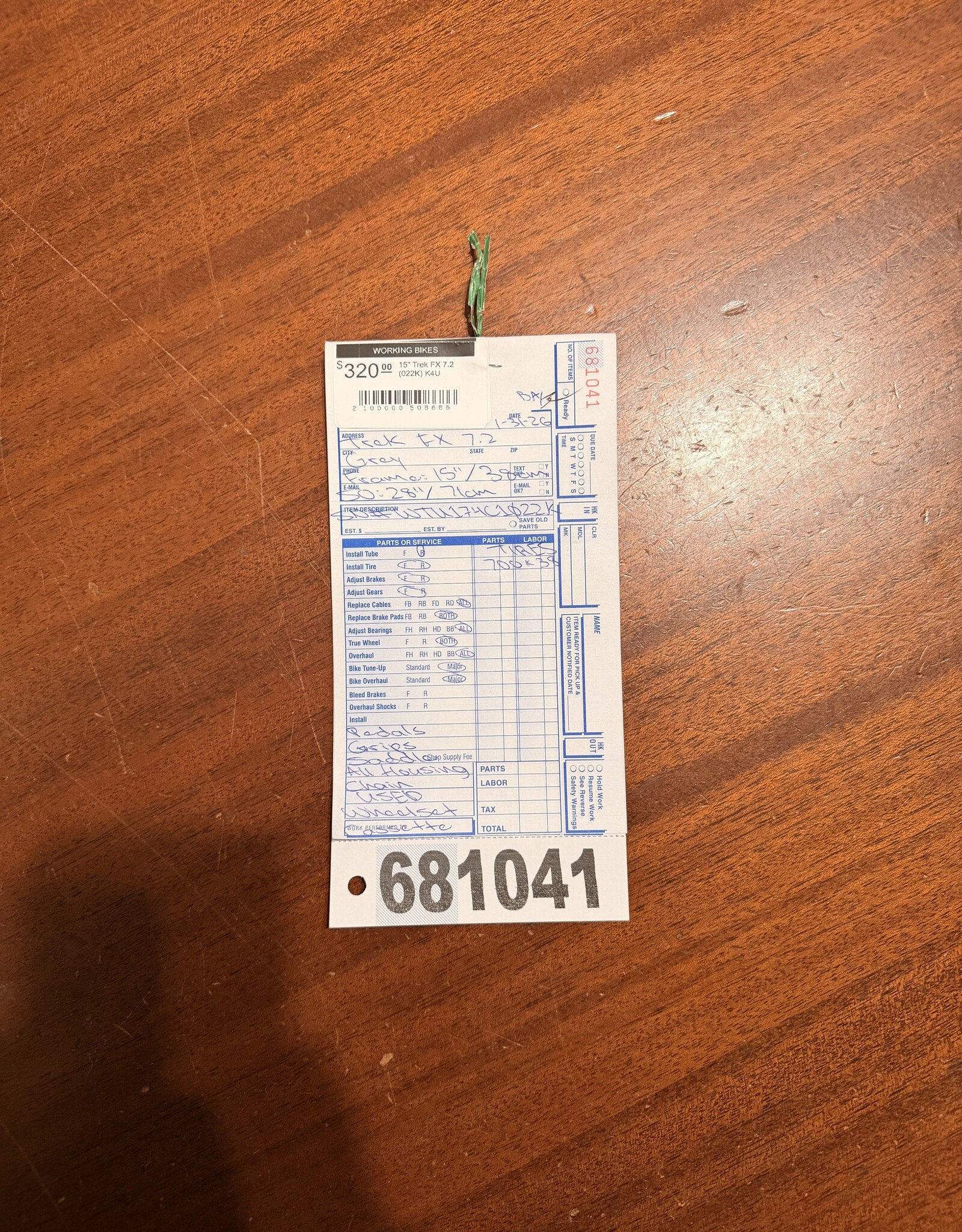 15" Trek FX 7.2 (022K) K4U