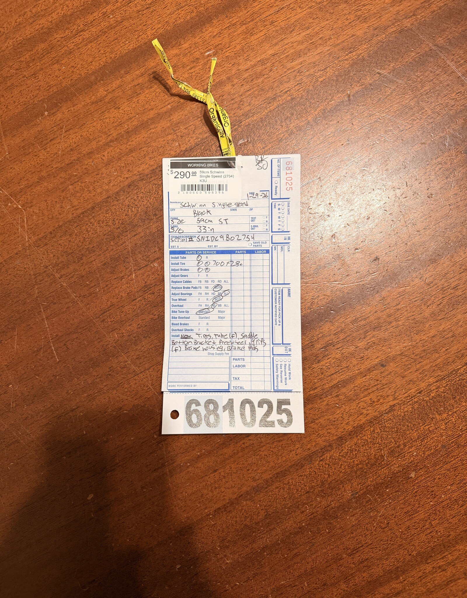 59cm Schwinn Single Speed (2754) K3U