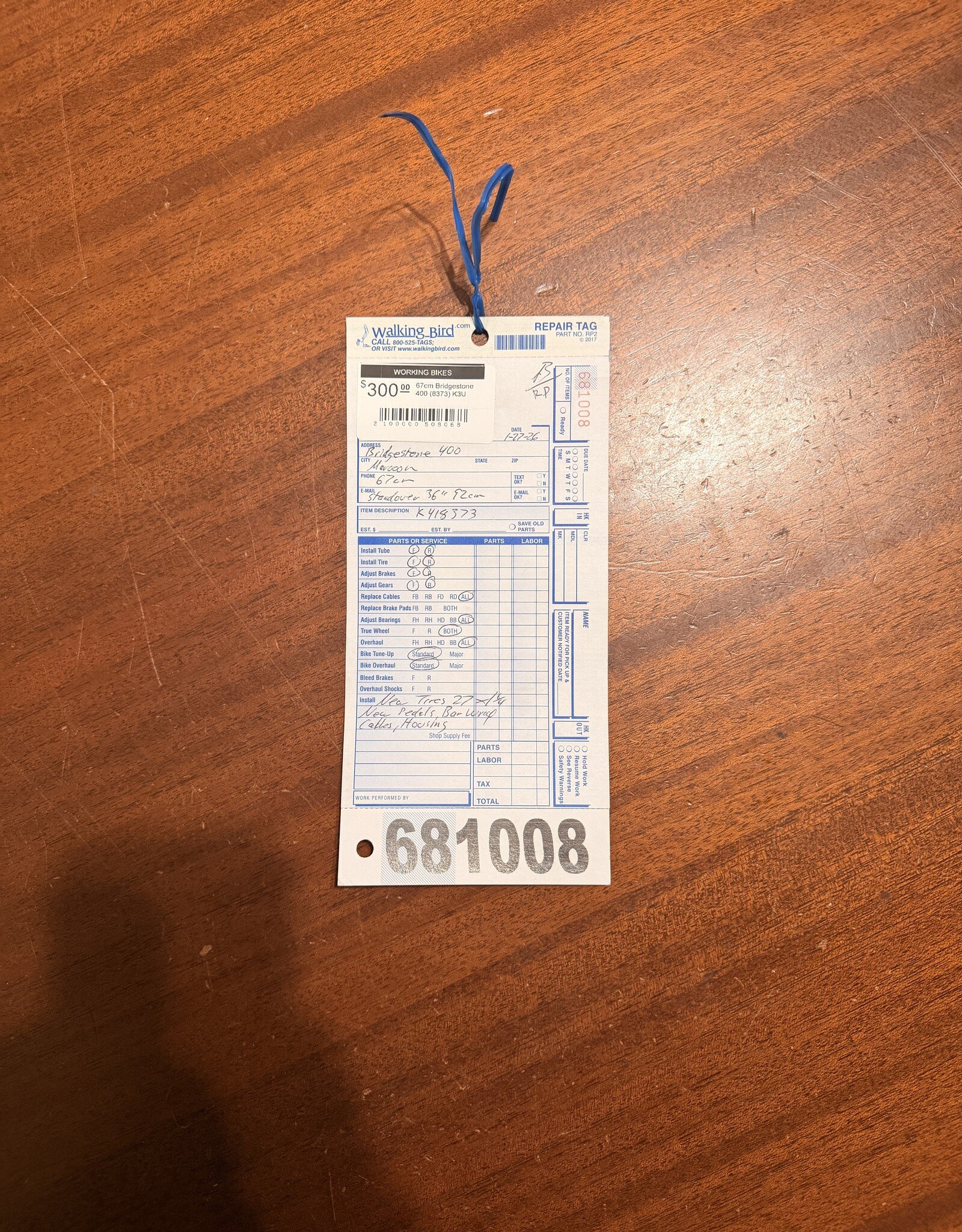 Bridgestone 67cm Bridgestone 400 (8373) K3U