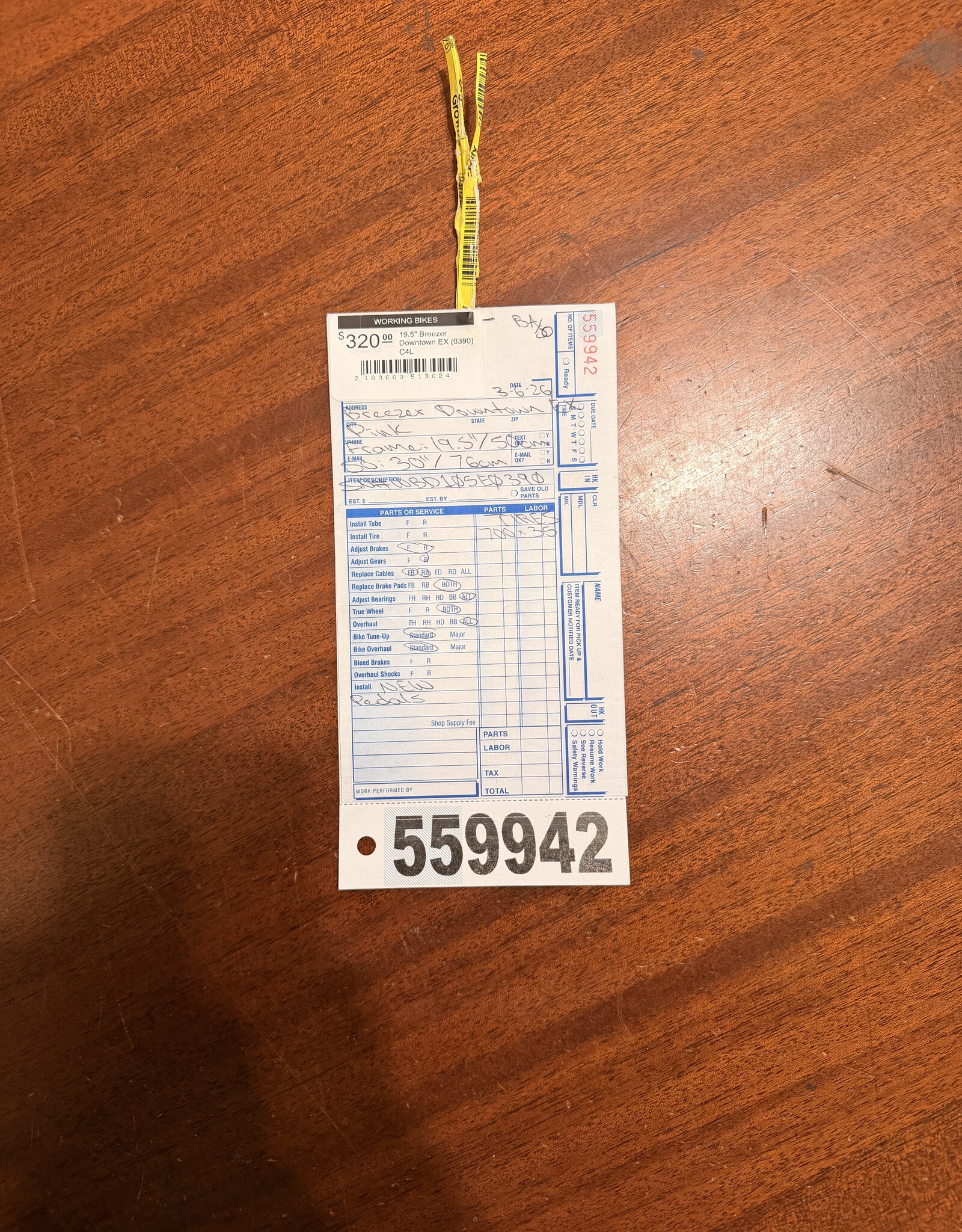 Breezer 19.5" Breezer Downtown EX (0390) C4L