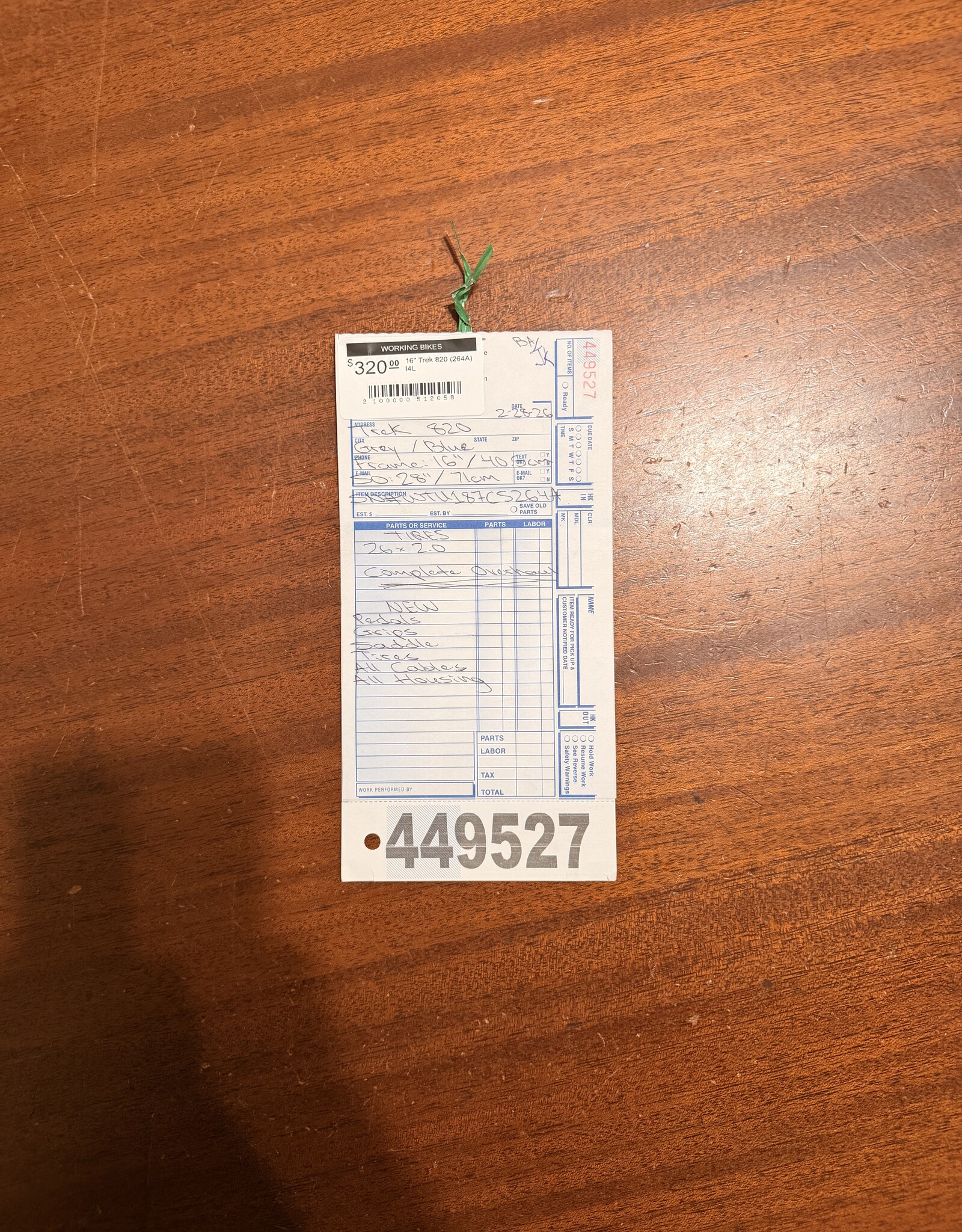 16" Trek 820 (264A) H4L