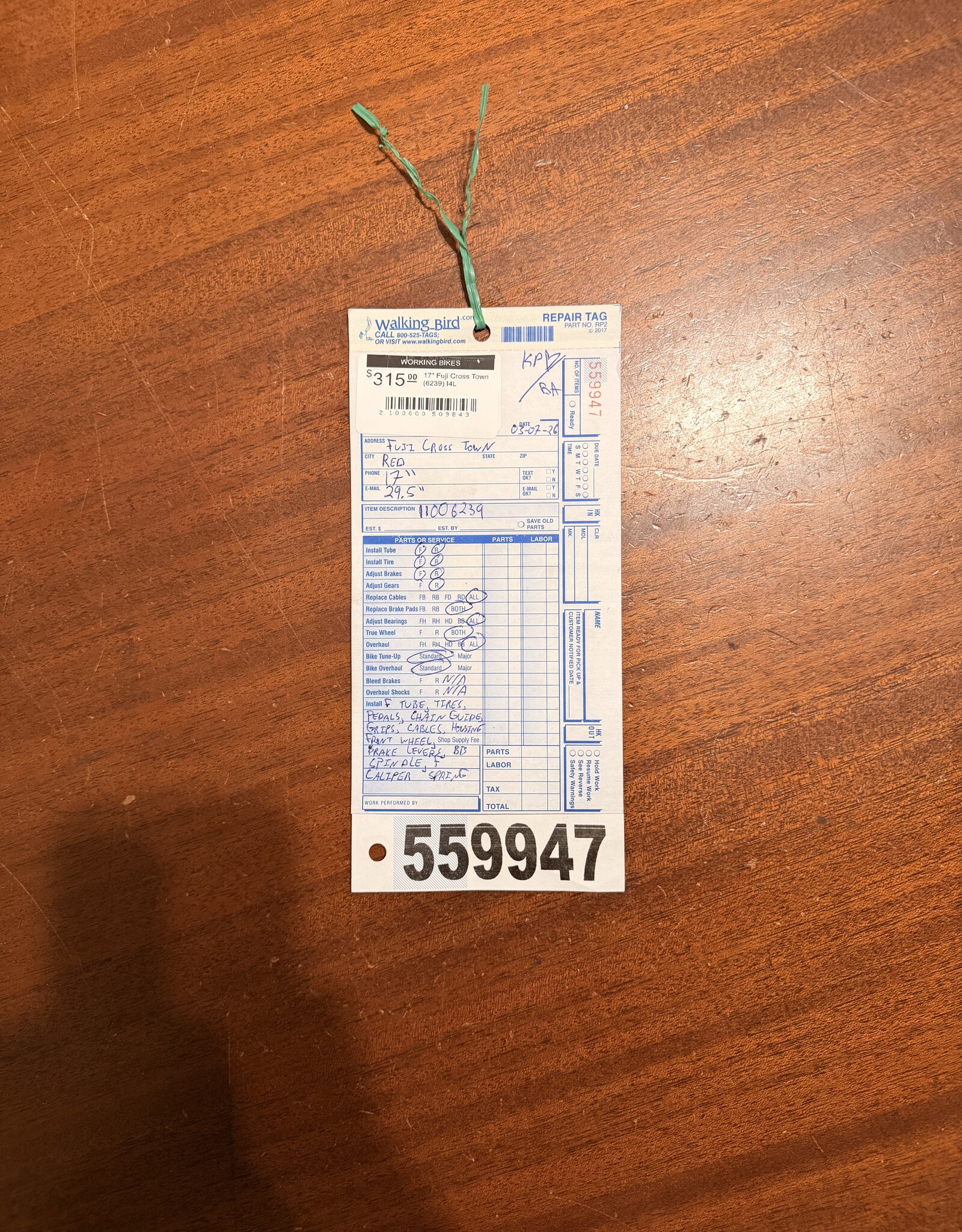 Fuji 17" Fuji Cross Town (6239) I4L