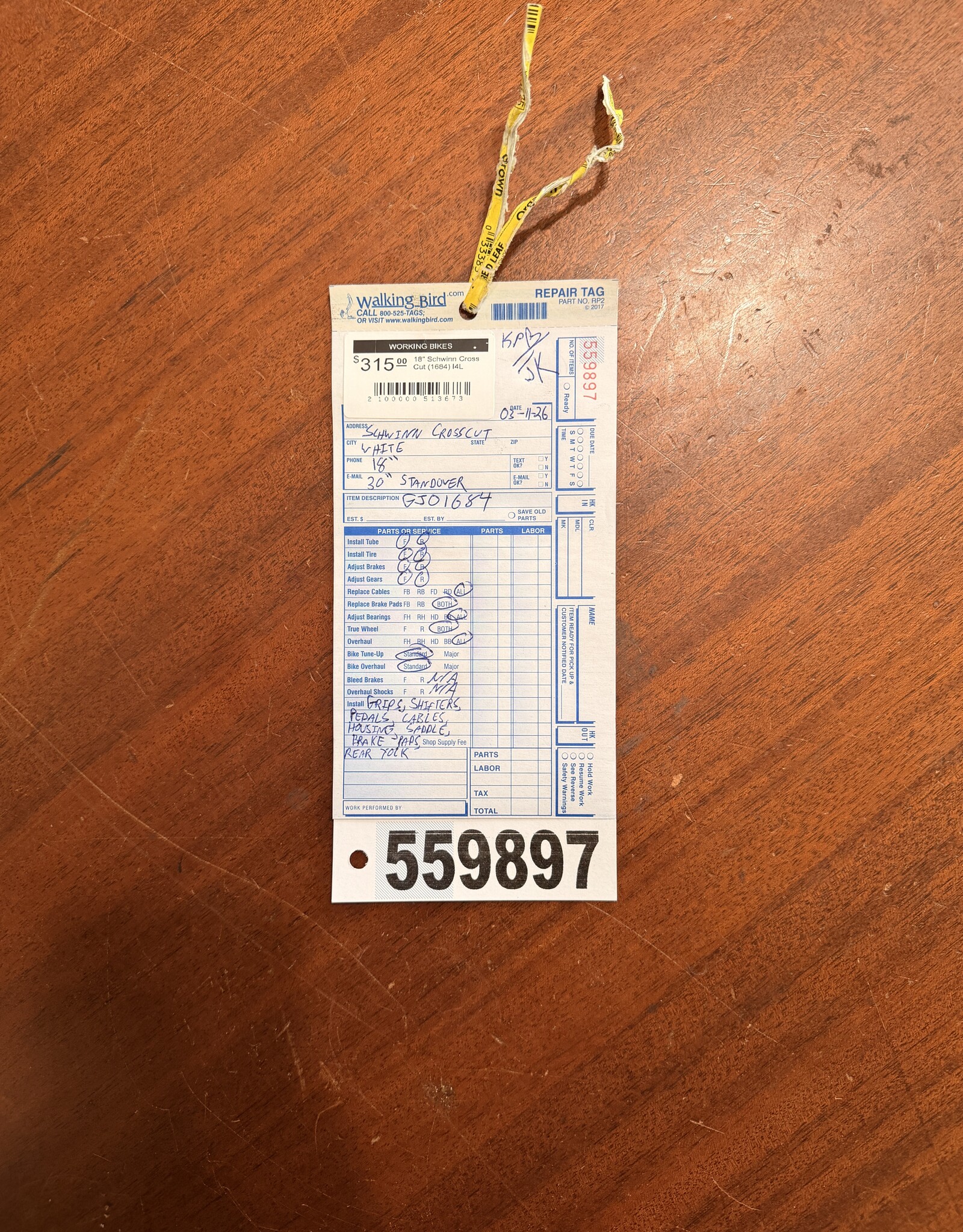 18" Schwinn Cross Cut (1684) I4L