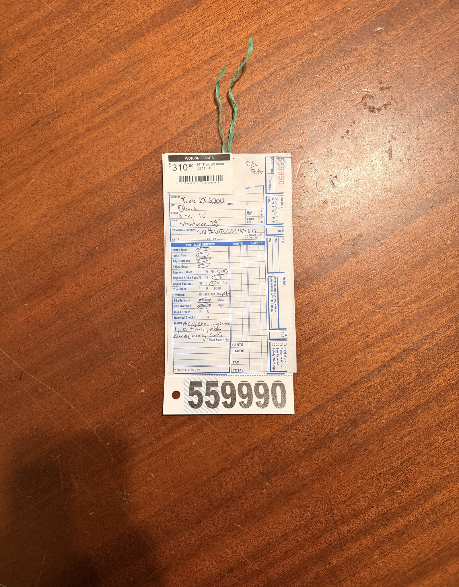 16" Trek ZX 6000 (2611) I4L