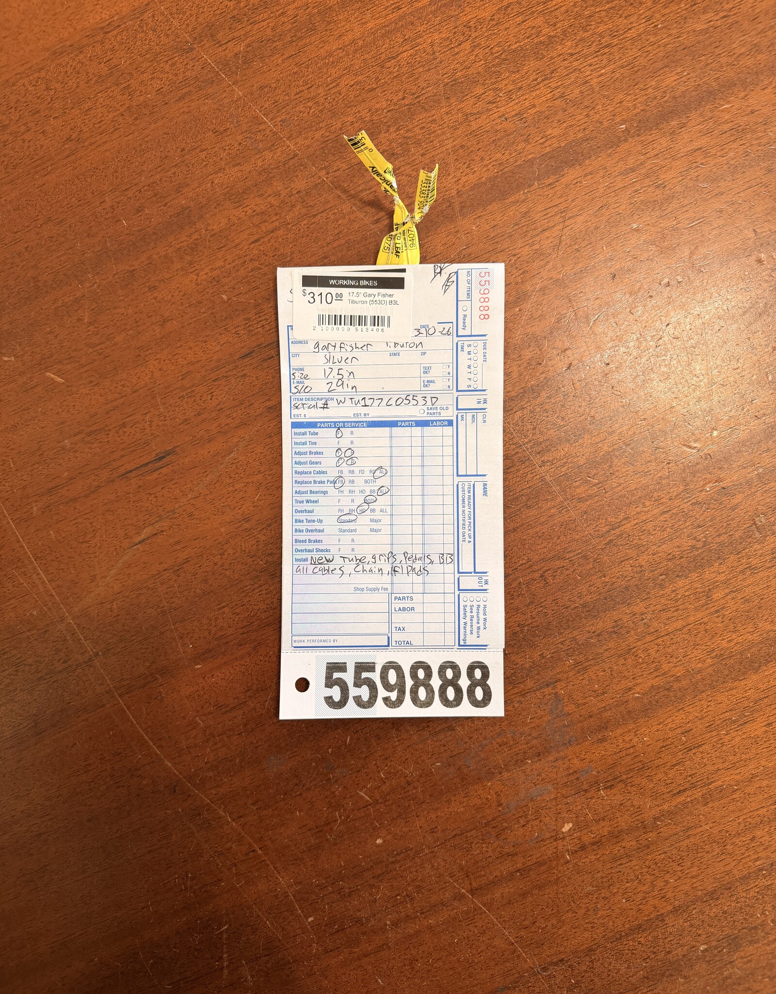 Gary Fisher 17.5" Gary Fisher Tiburon (553D) B3L