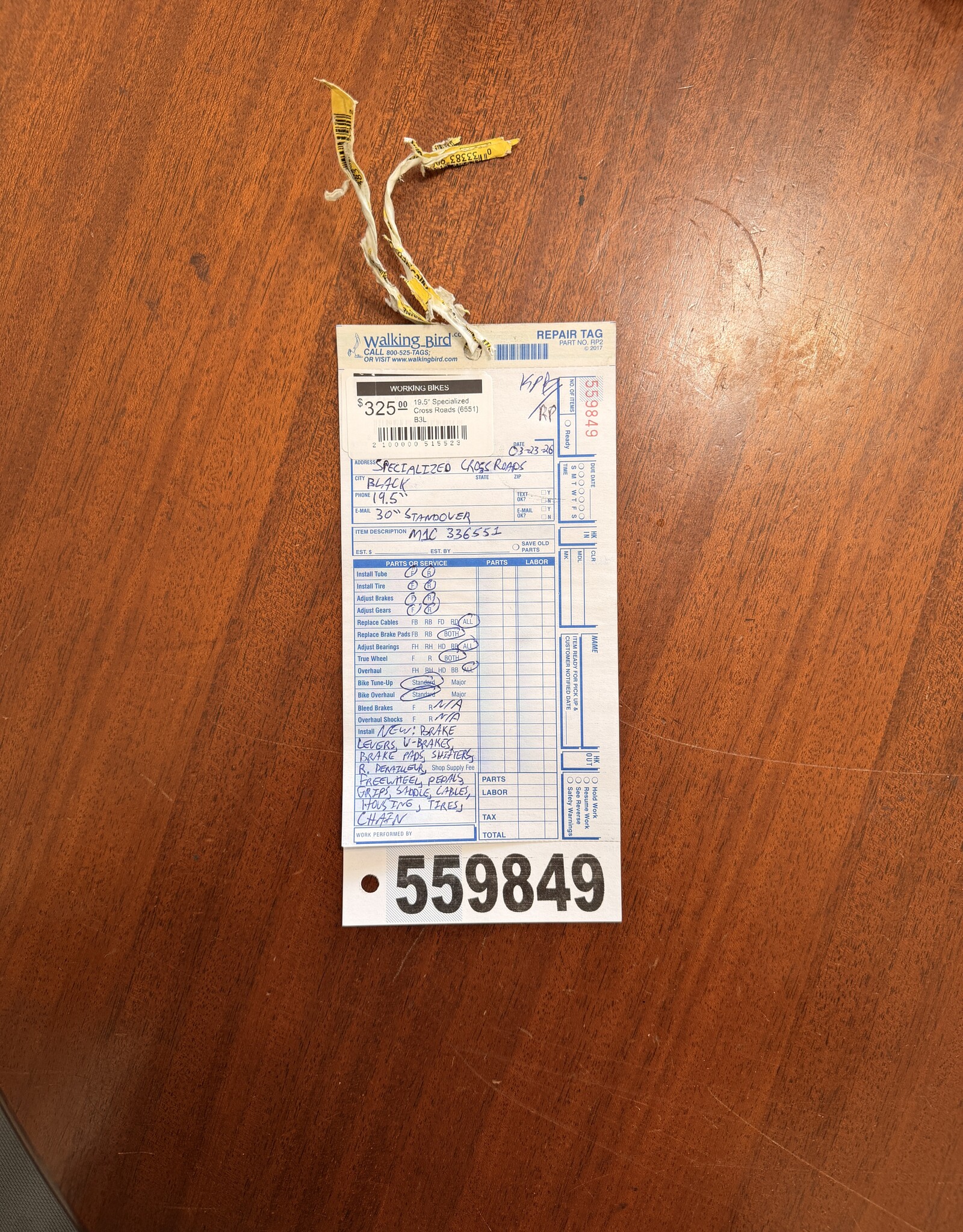 19.5" Specialized Cross Roads (6551) B3L