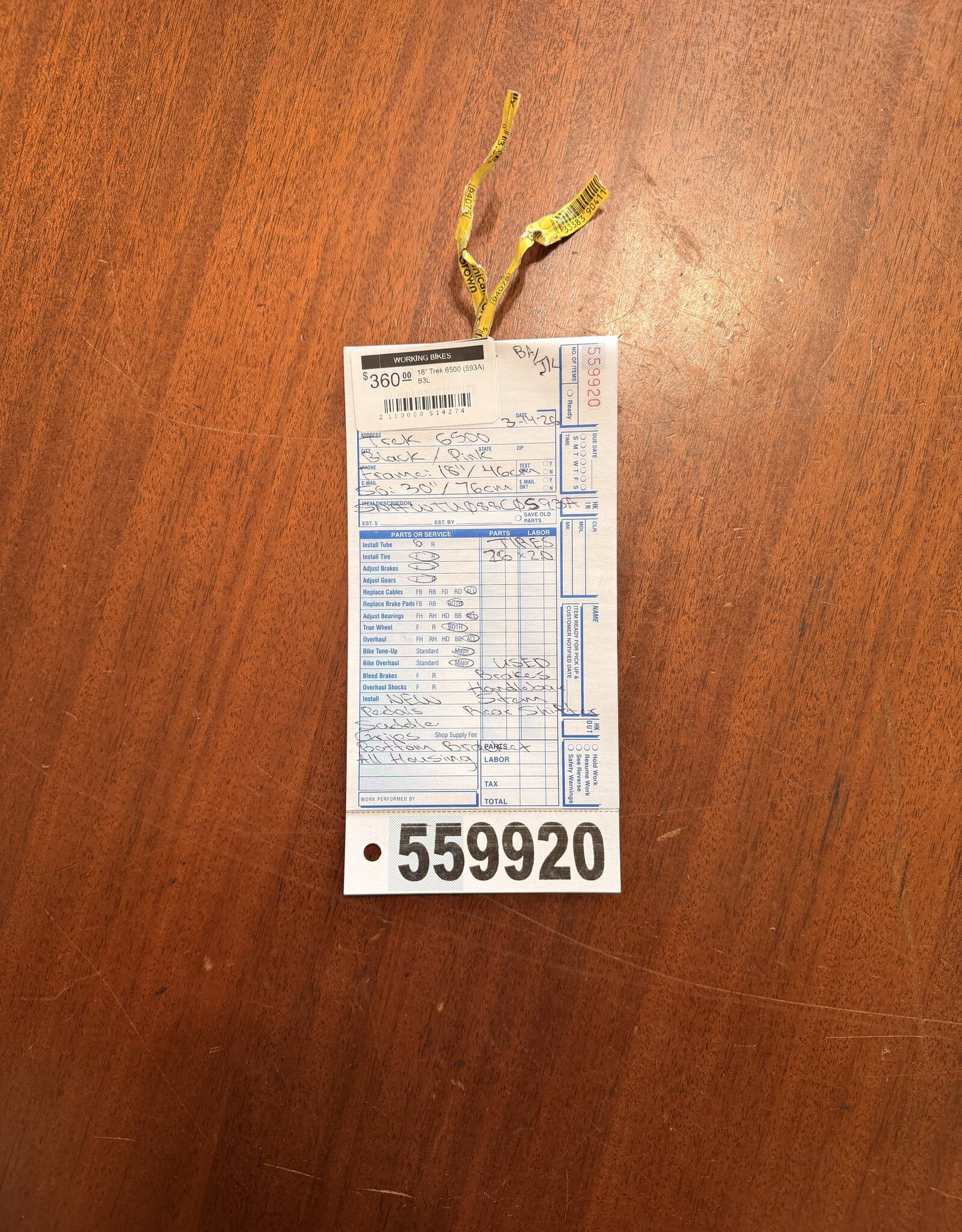 18" Trek 6500 (593A) B3L