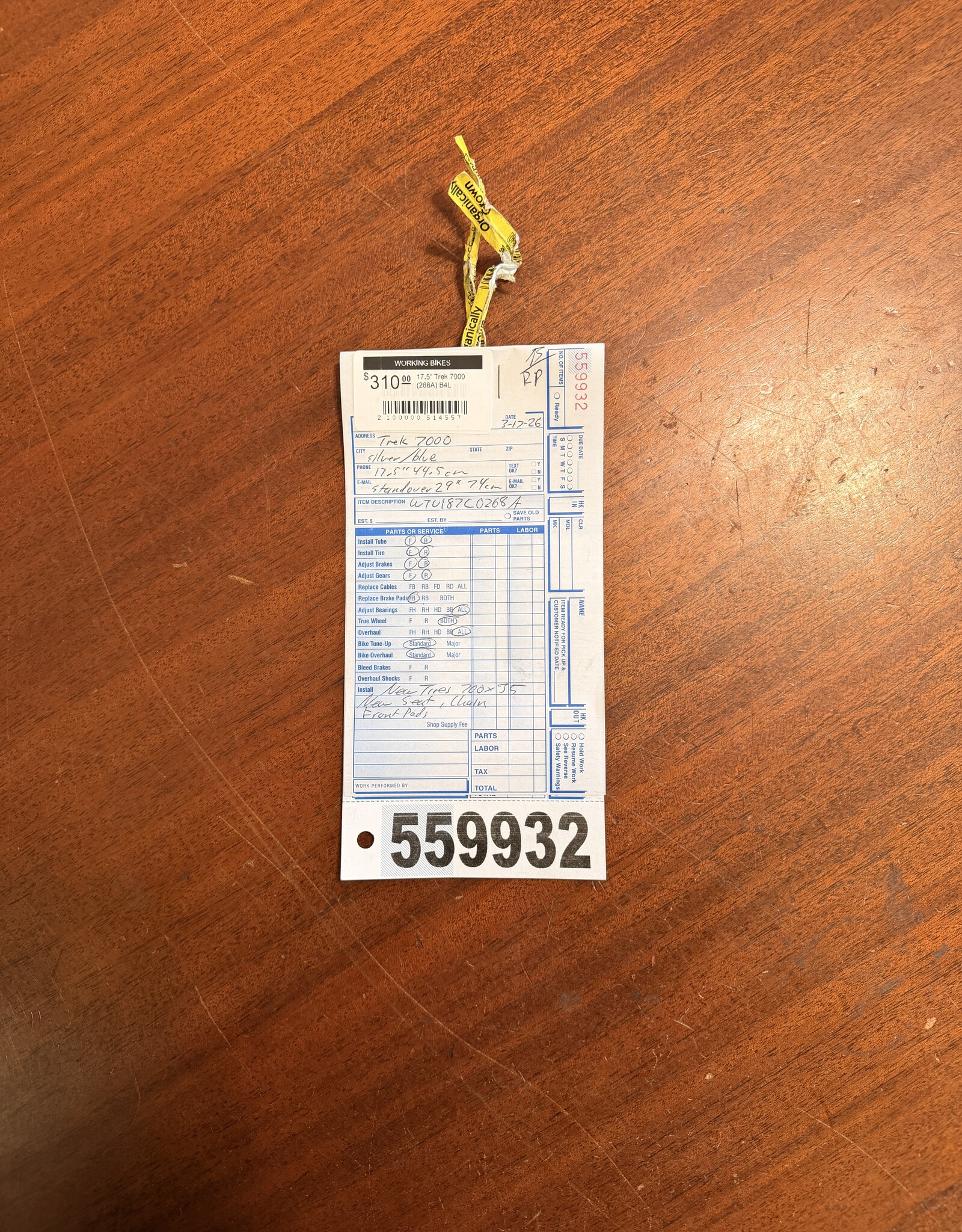 17.5" Trek 7000 (268A) B4L