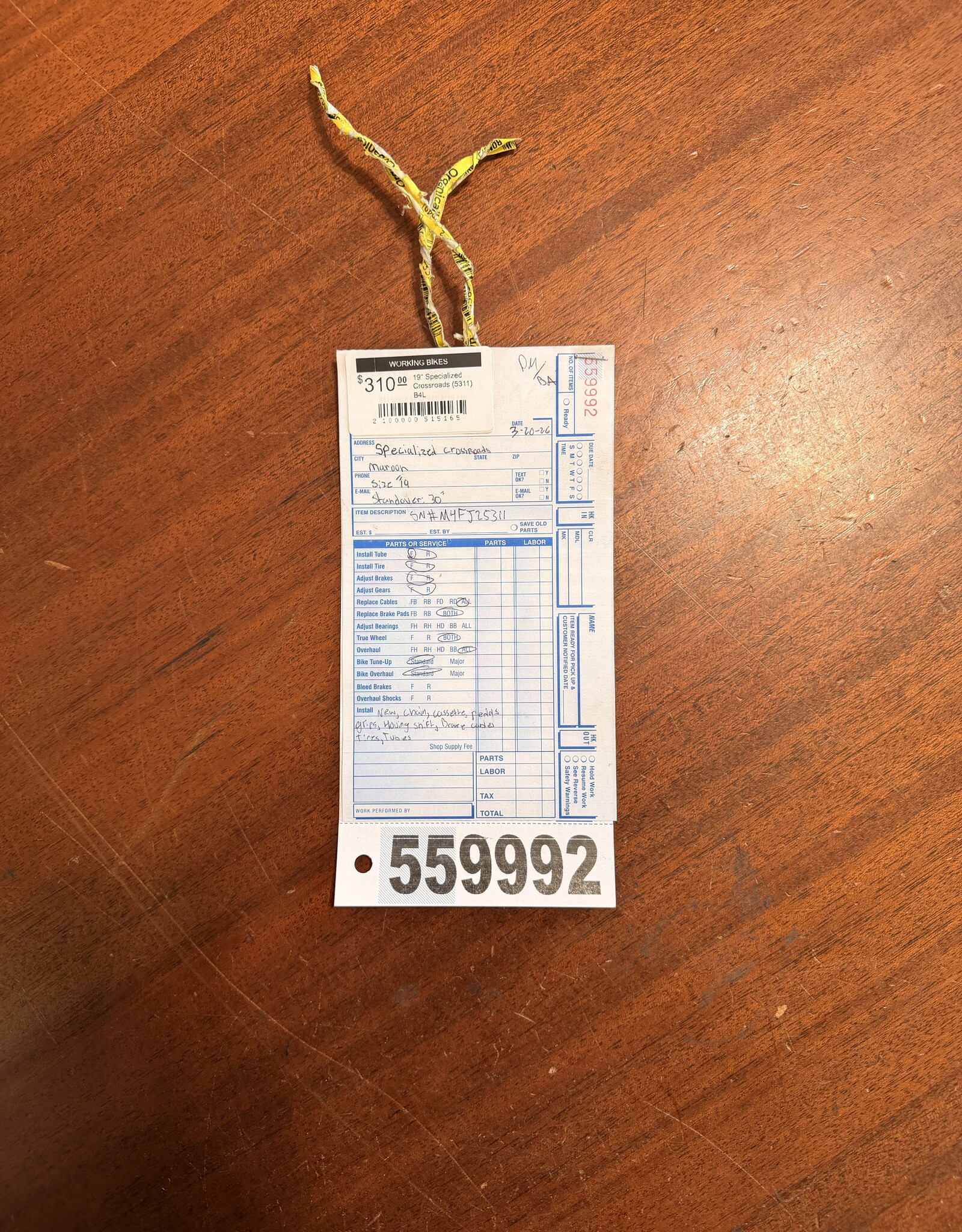 19" Specialized Crossroads (5311) B4L