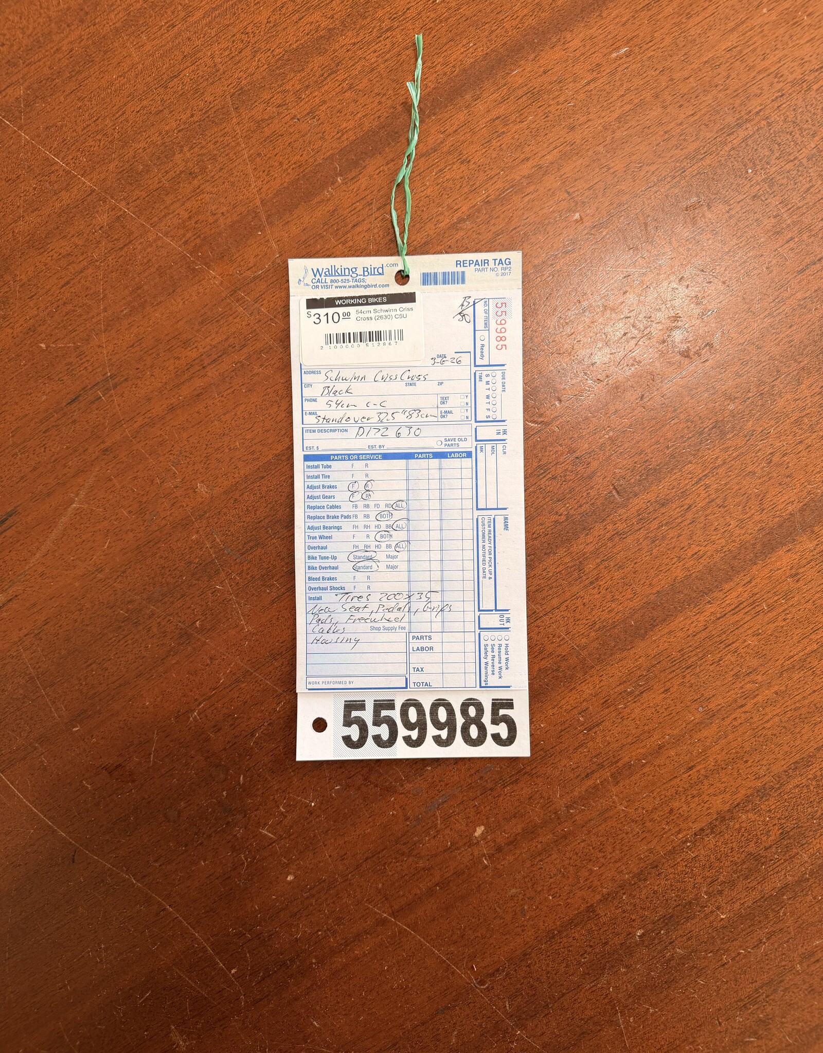 54cm Schwinn Criss Cross (2630) C5U