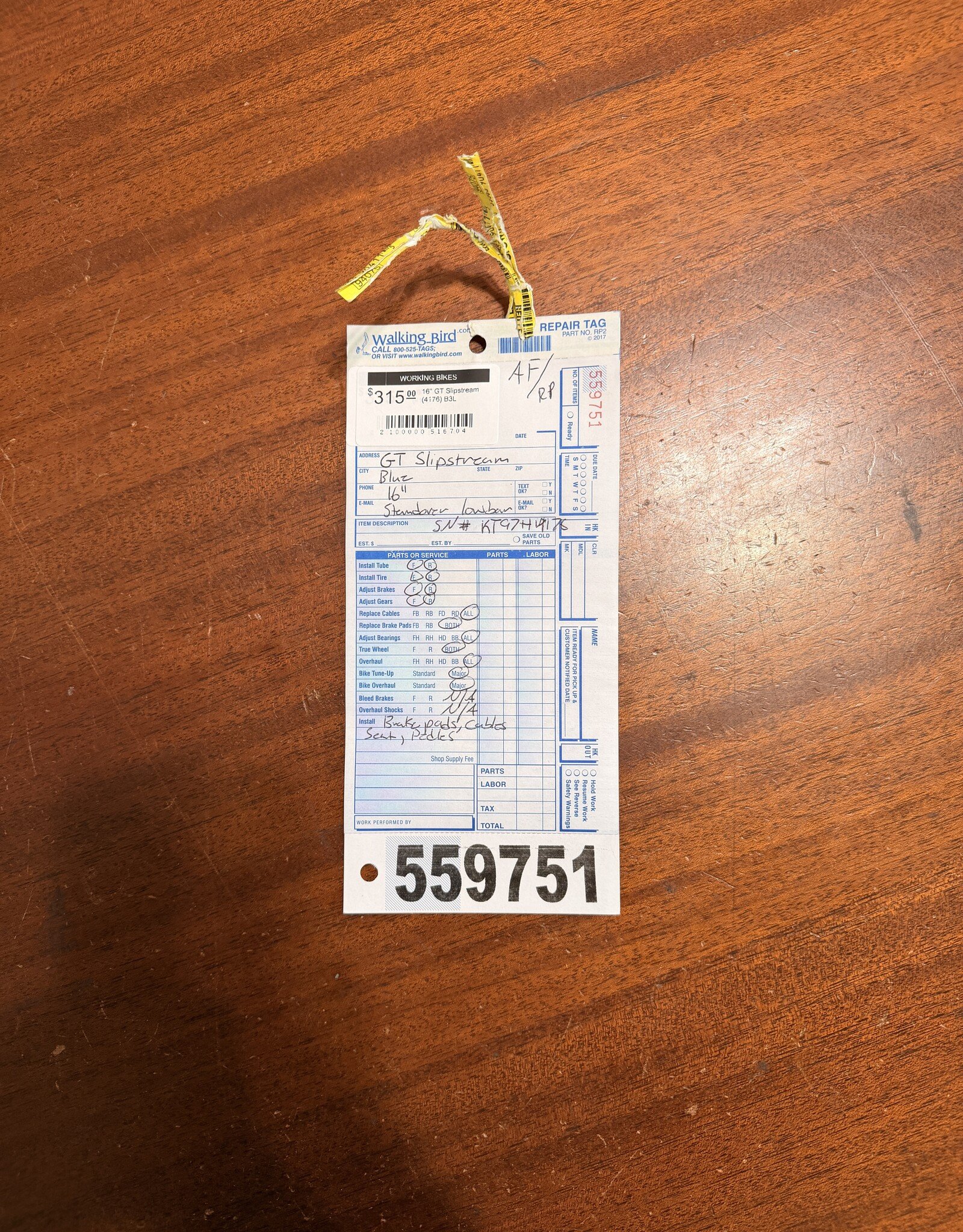 GT 16" GT Slipstream (4176) B3L