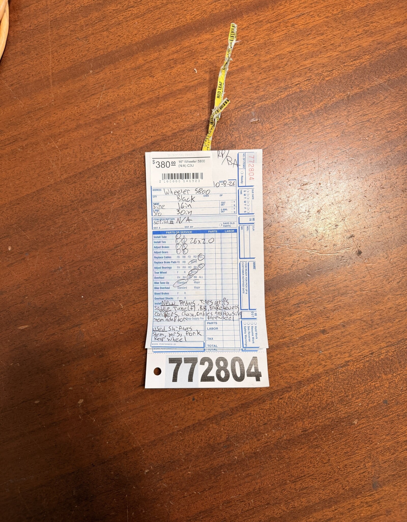 Wheeler 16" Wheeler 5800 (N/A) C3U