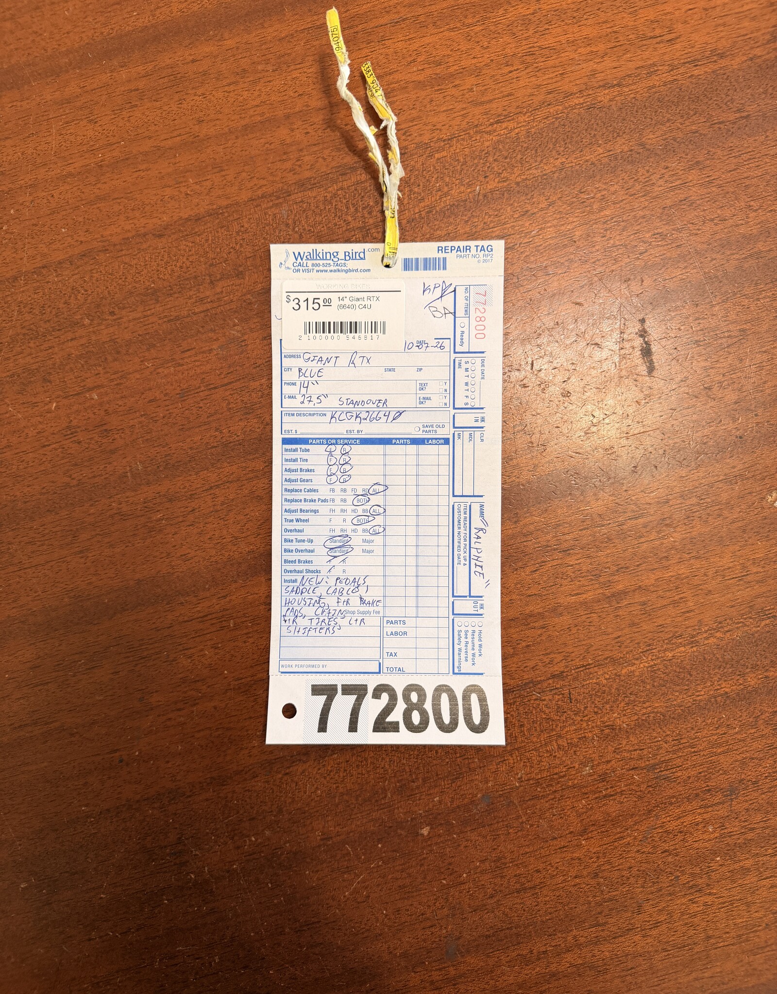 14" Giant RTX (6640) C4U