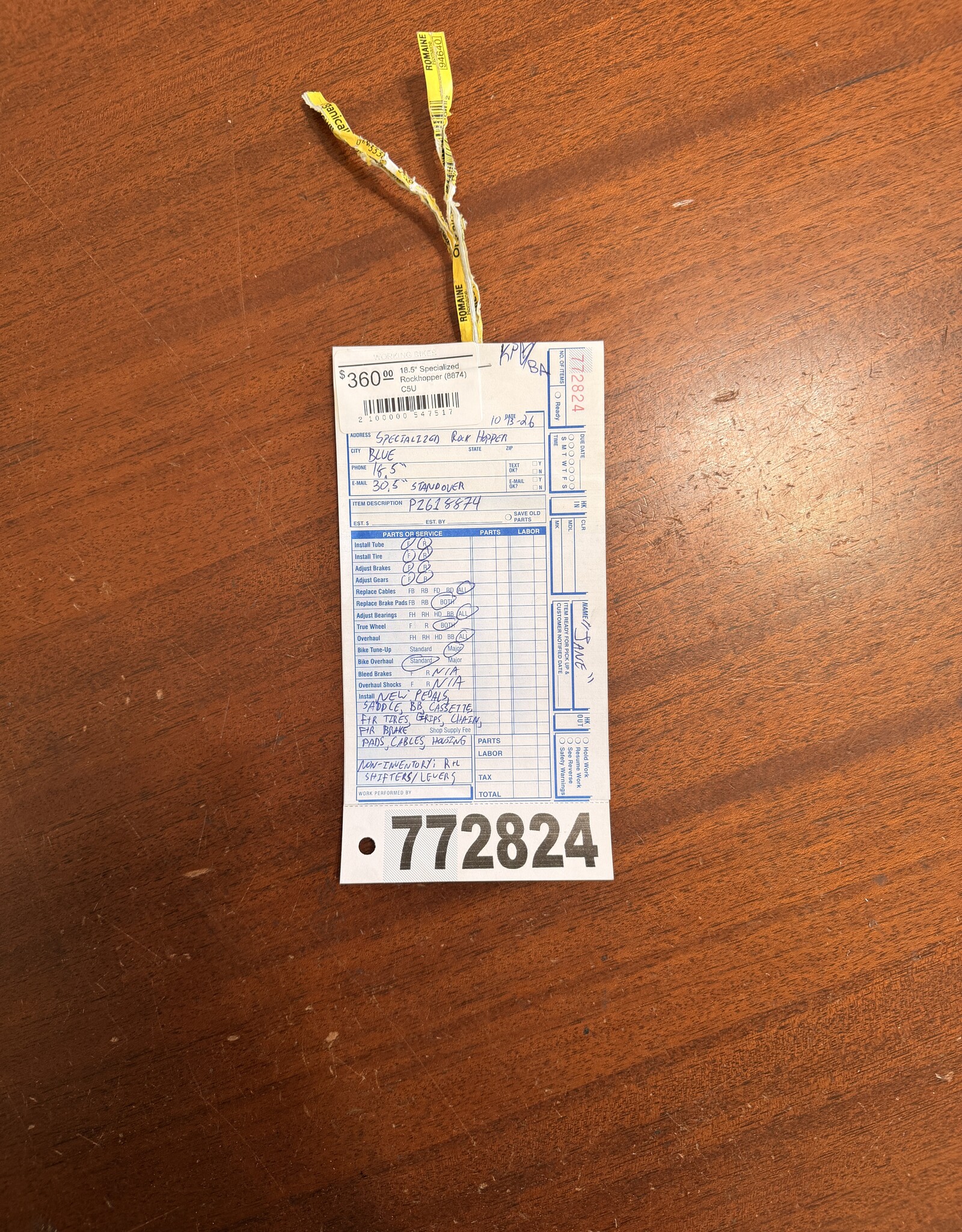 18.5" Specialized Rockhopper (8874) C5U
