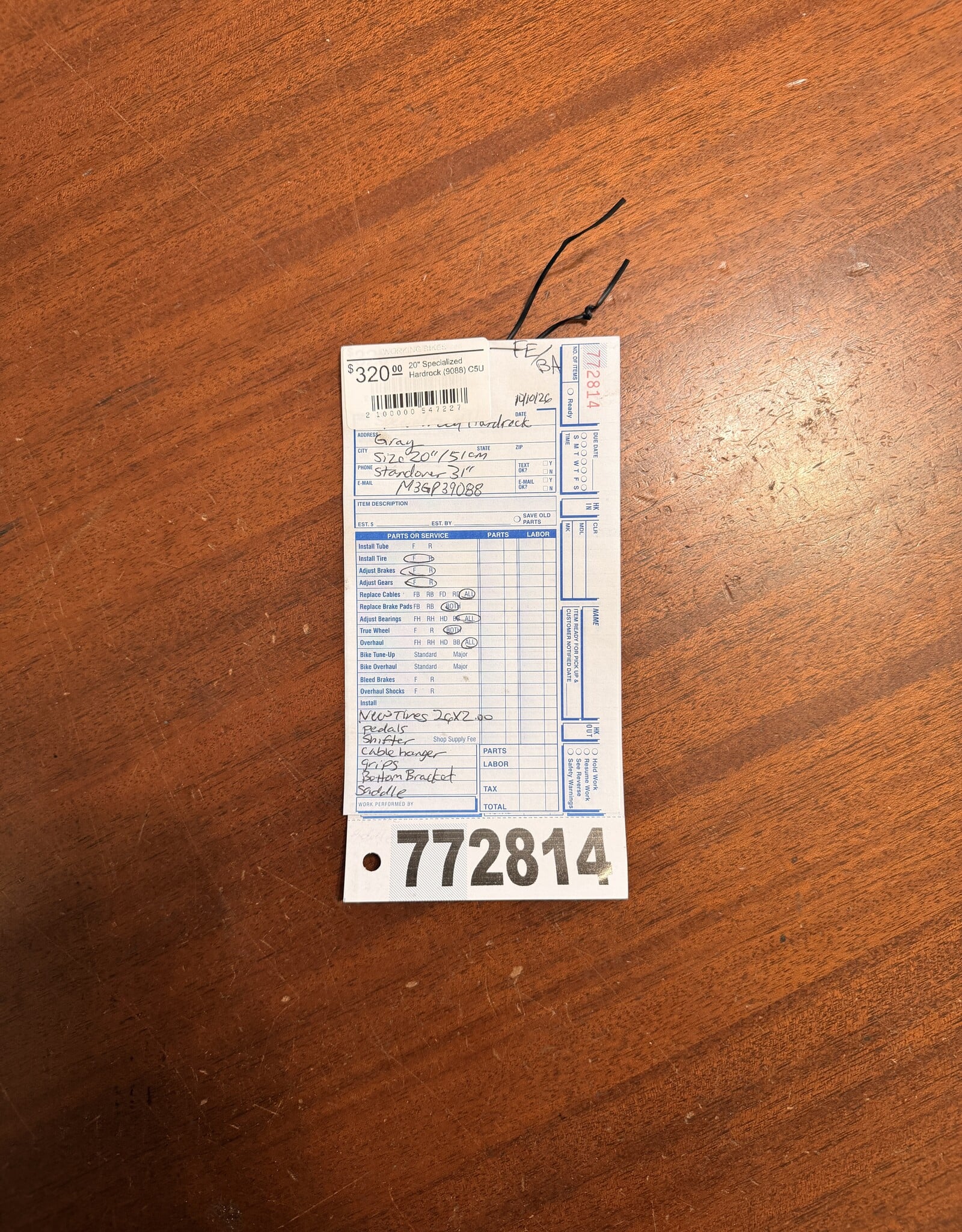 20" Specialized Hardrock (9088) C5U