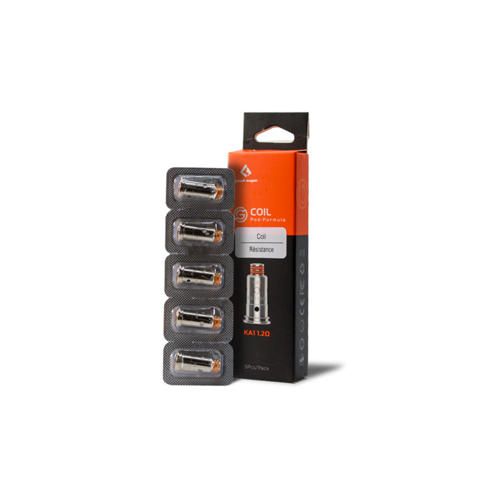 Geekvape Aegis Pod/Wenax  Replacement Coils KA1 1.2 ohm Pack ( 5 pcs )