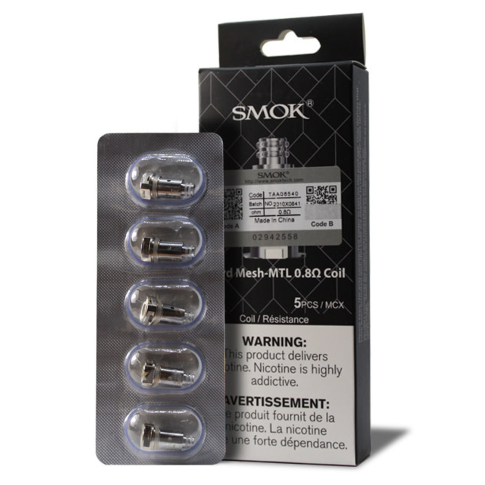 SMOK Nord Coils 0.8 ohm MTL MESH Pack (5 pcs)