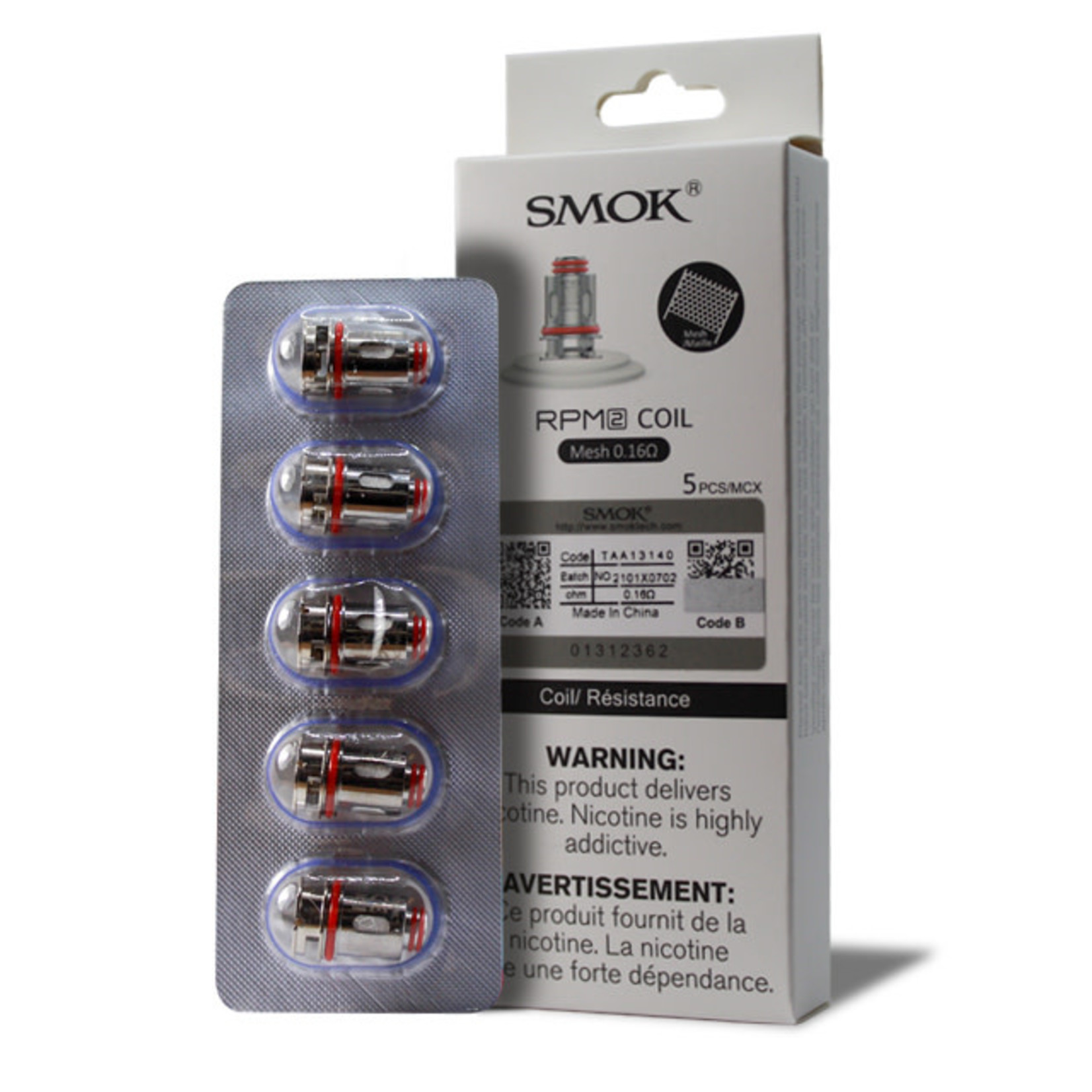 SMOK RPM 2 Replacement Coils MESH 0.16 ohm Pack ( 5 pcs )