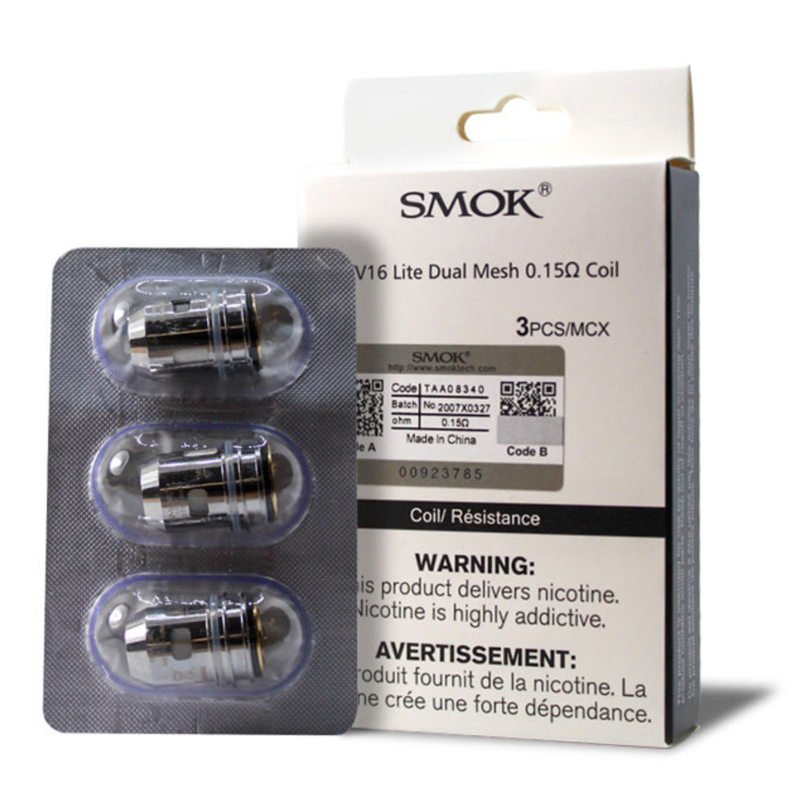 SMOK TFV16 Lite Replacement Coil Dual Mesh 0.15 ohm Pack ( 3 pcs )