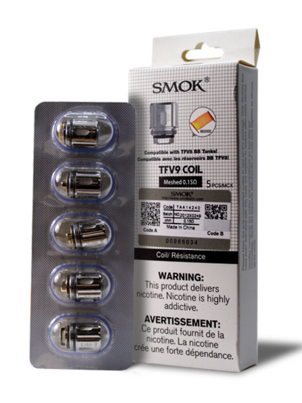 SMOK TFV9/V8 Mini Replacement Coil Mesh 0.15 ohm Pack ( 5 pcs )