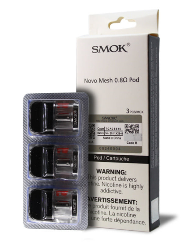 SMOK Novo X Replacement Pods - Meshed 0.8 ohm