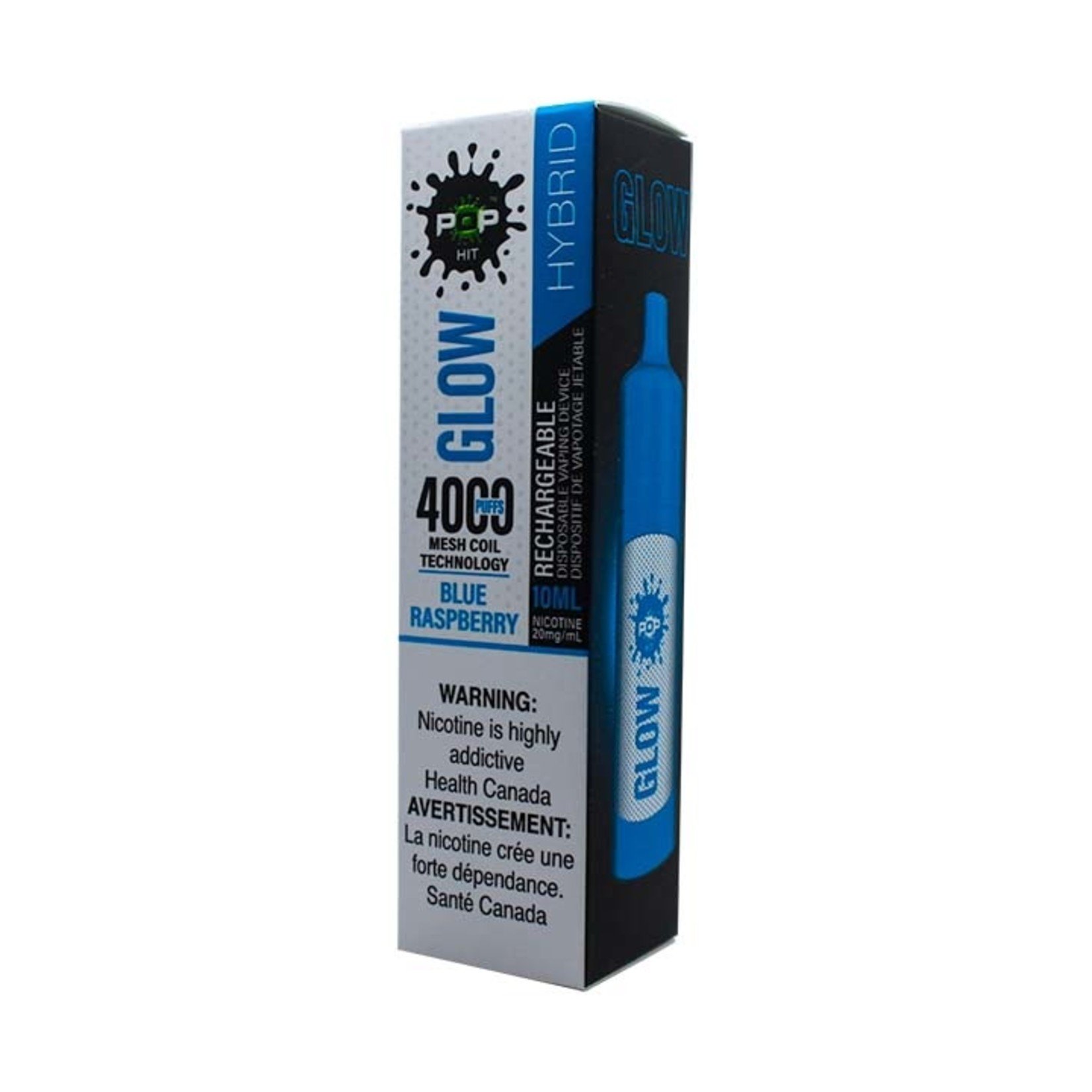 Pop Hybrid Glow 4000 Puff Rechargeable 20mg Disposable
