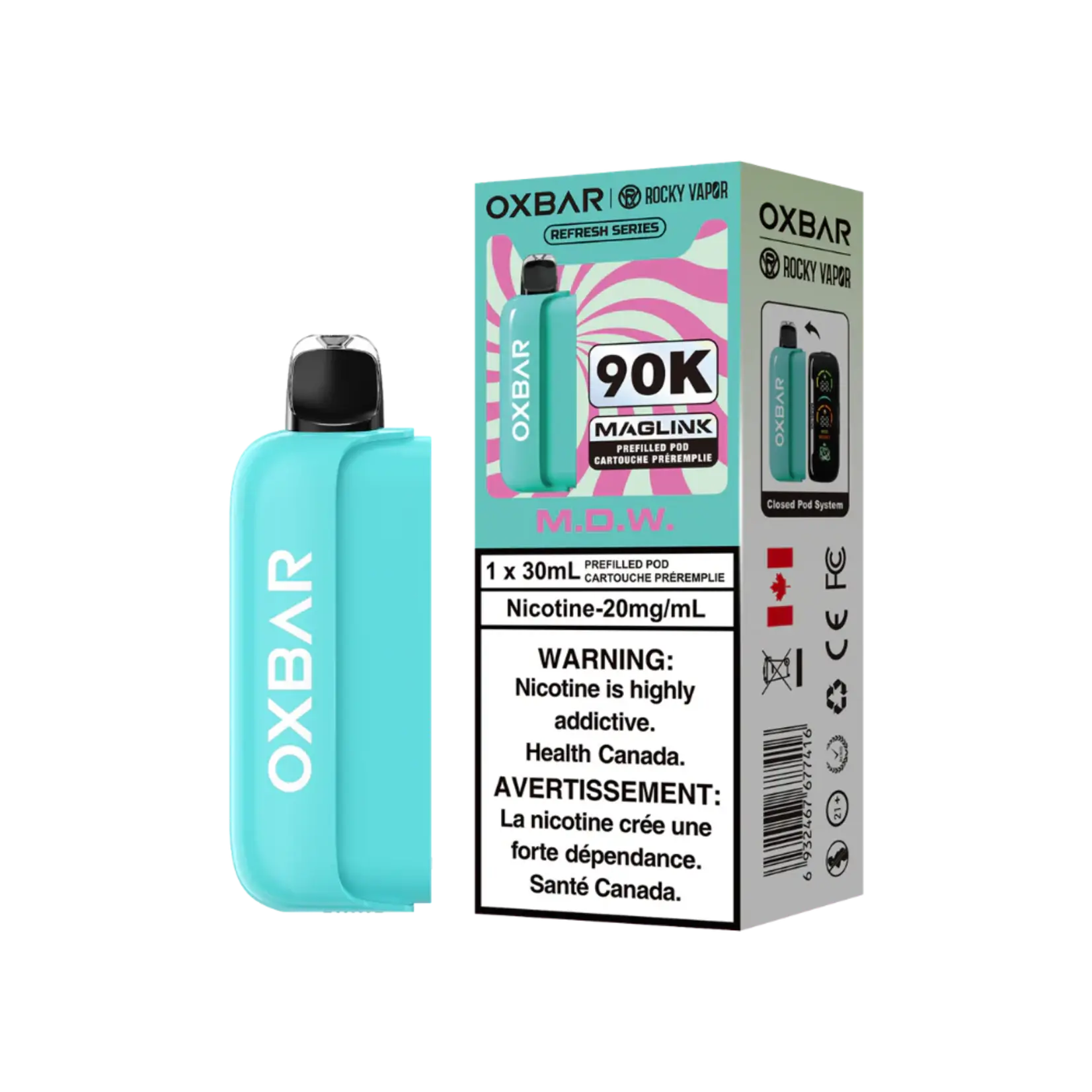 Oxbar Rocky Vapor Oxbar Maglink Pod 90K (30ml)