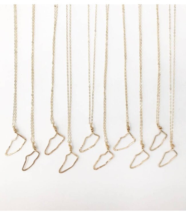 Little Fish Boateak Hilton Head Island necklace-the rock