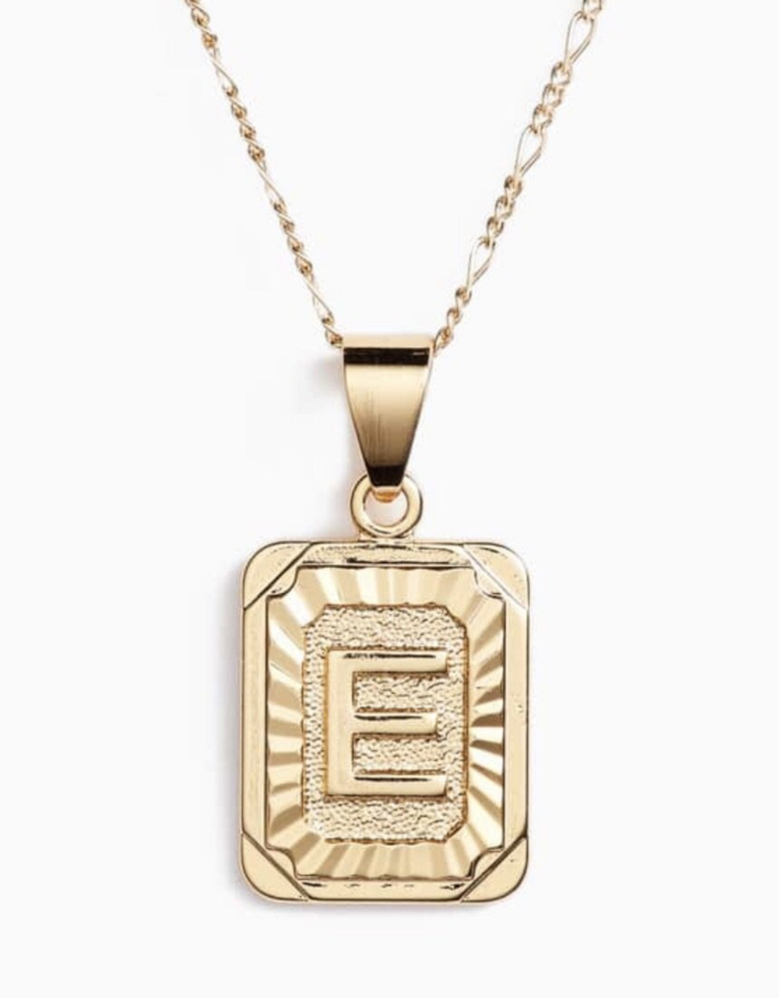 Bracha Initial Card Necklace