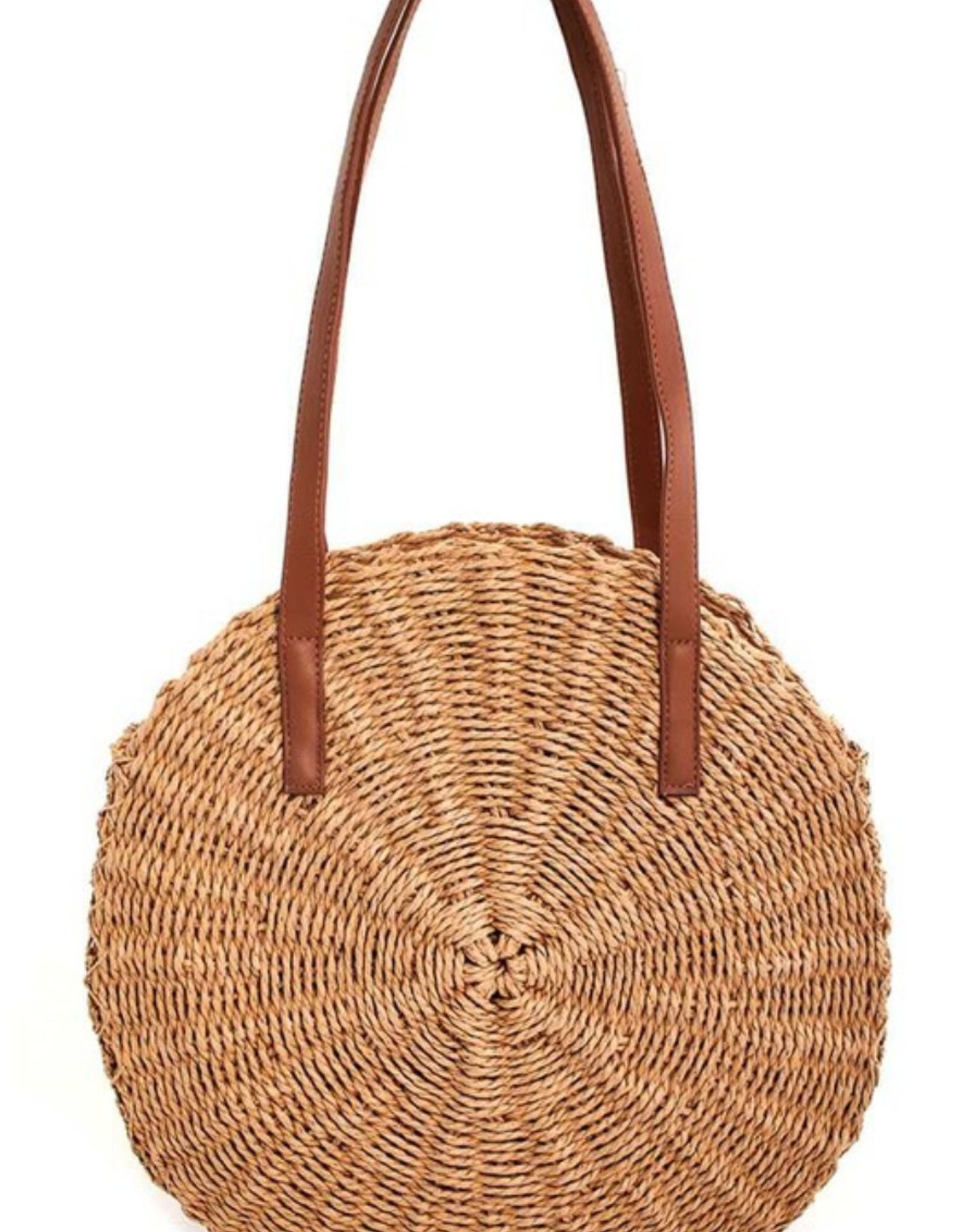 circle straw tote