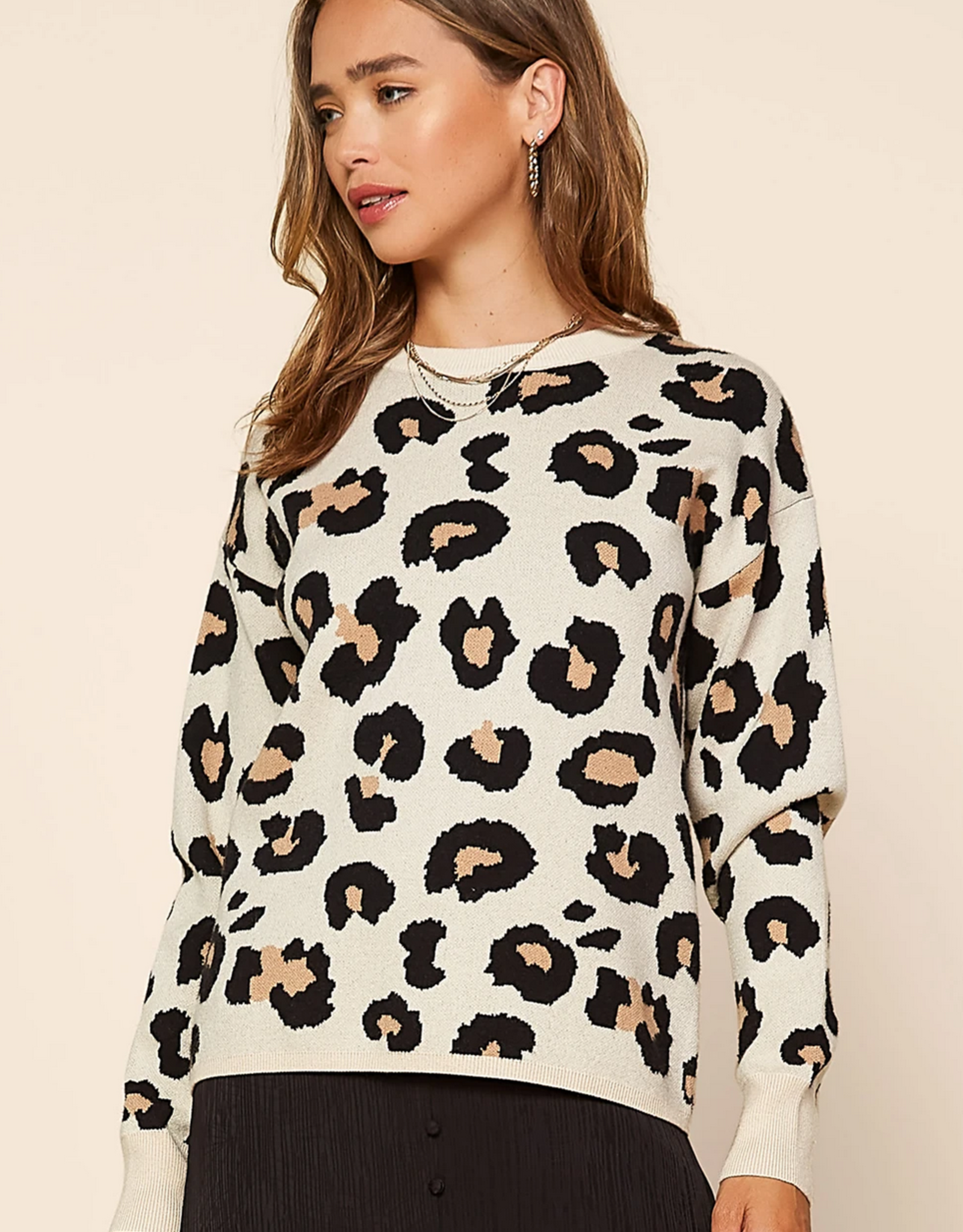 leopard print sweater