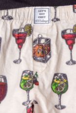 PJ Salvage Cocktail Glasses Flannel Shorts